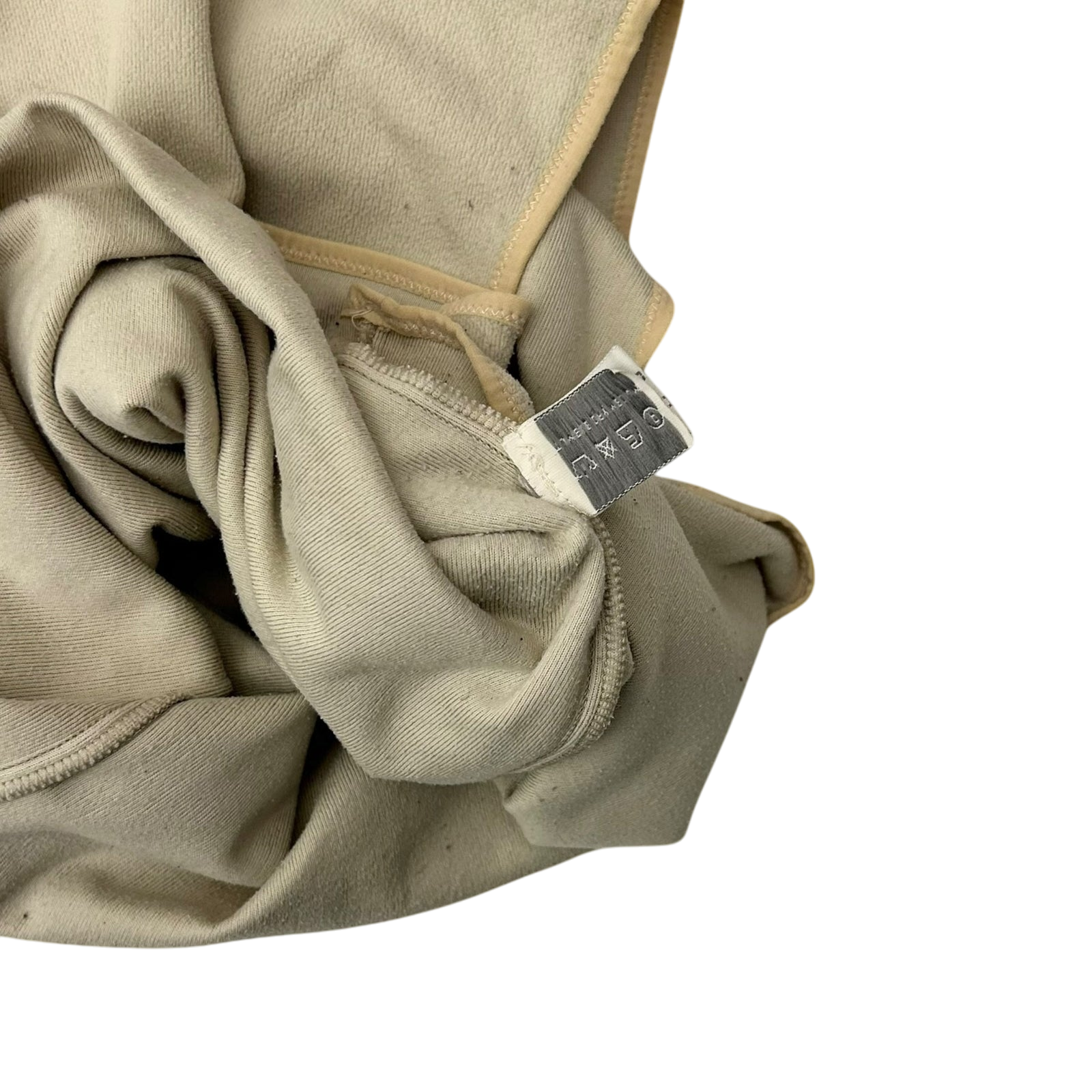 Vintage Miu Miu Hooded Sleeveless Top Beige (Size S Womens)