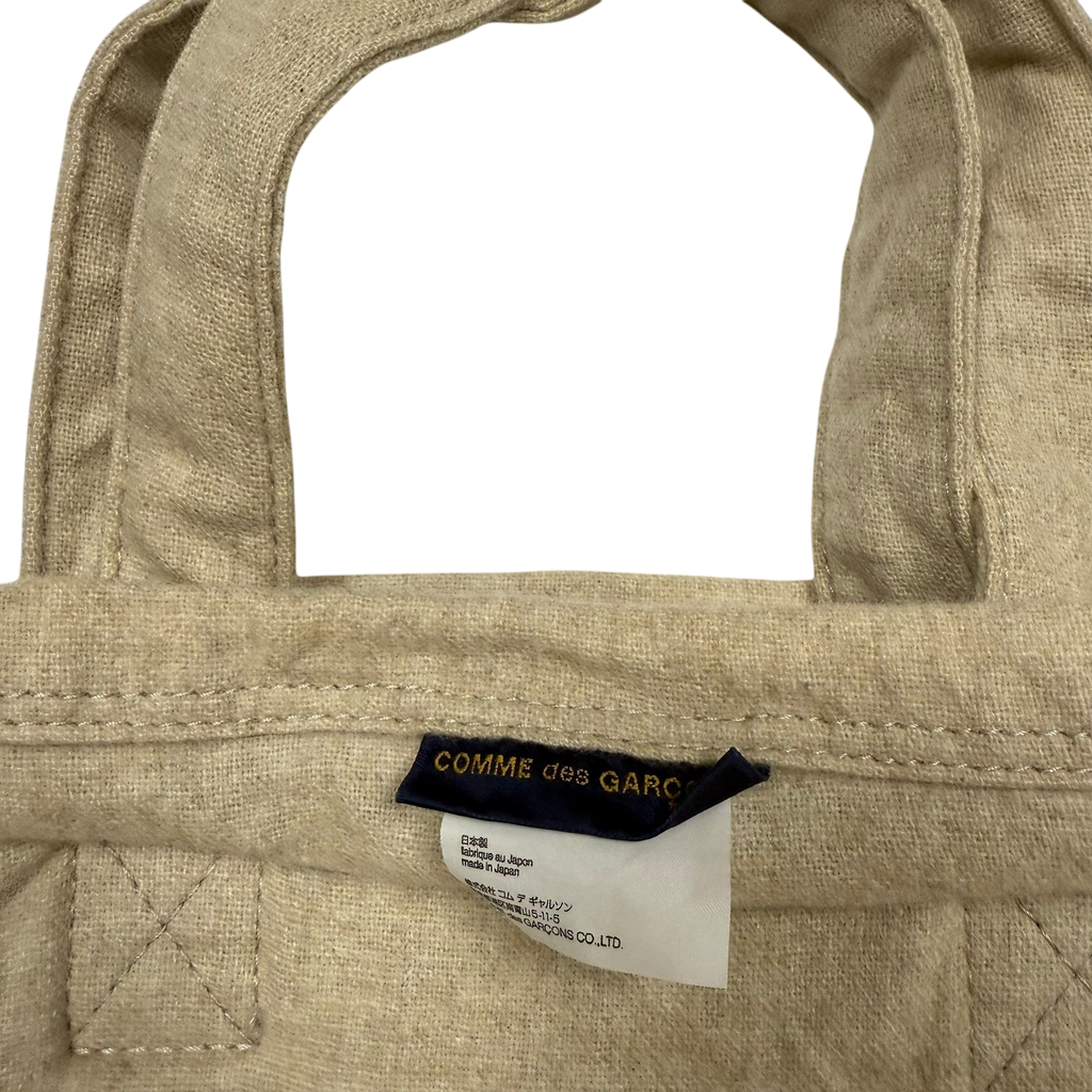 Comme Des Garçons 90s Metallic Tarpaulin & Canvas Double Layer Bag