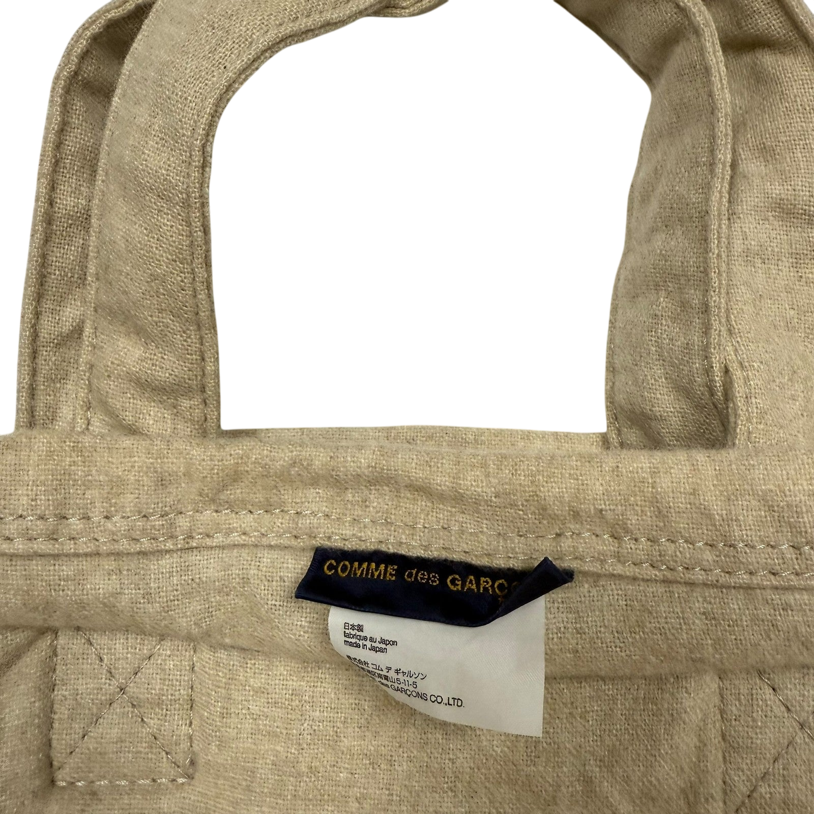 Comme Des Garçons 90s Metallic Tarpaulin & Canvas Double Layer Bag