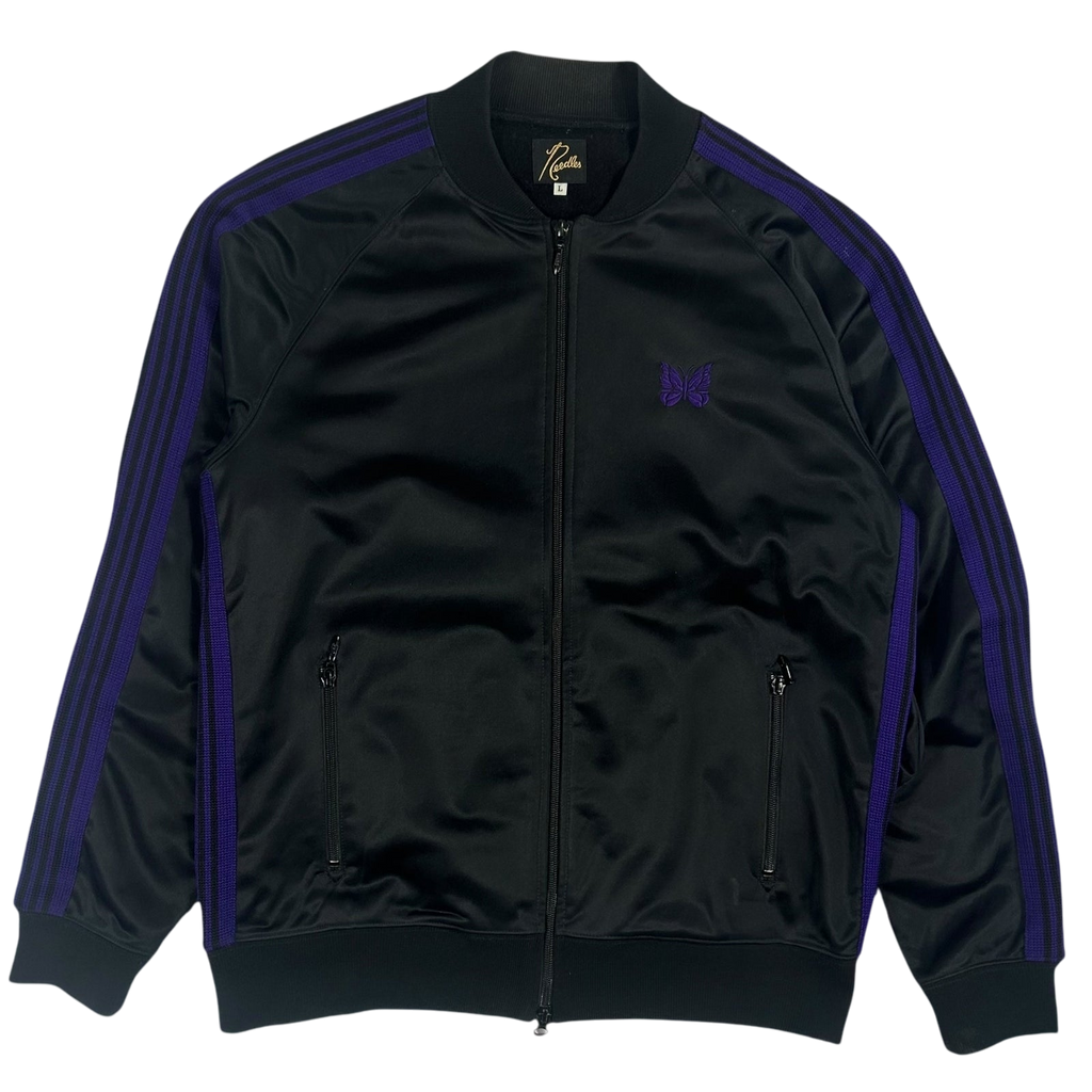 Needles Tricot Bomber Jacket Black/Purple (Fits M/L)