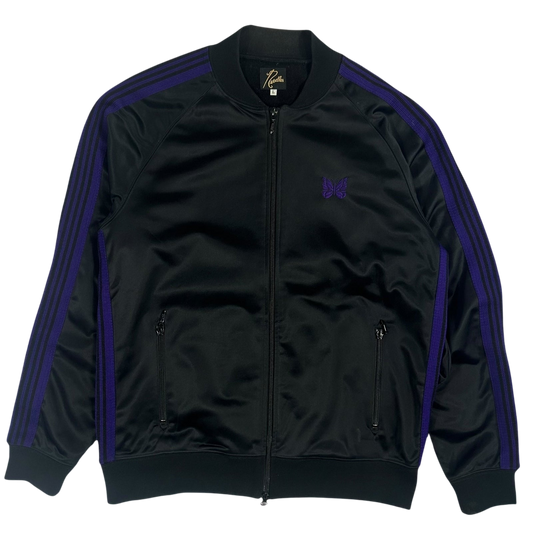 Needles Tricot Bomber Jacket Black/Purple (Fits M/L)