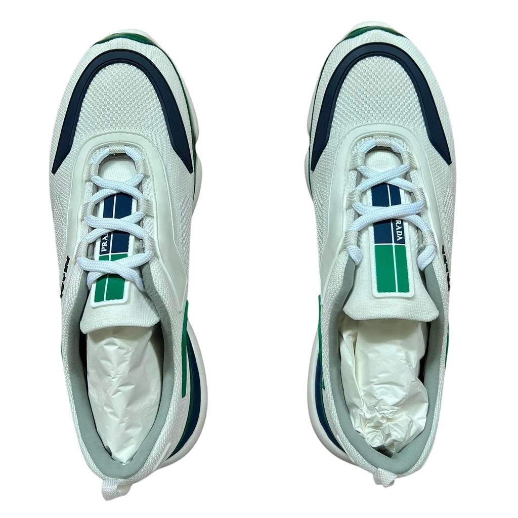 Prada Cloudbust Low Green / Navy / White