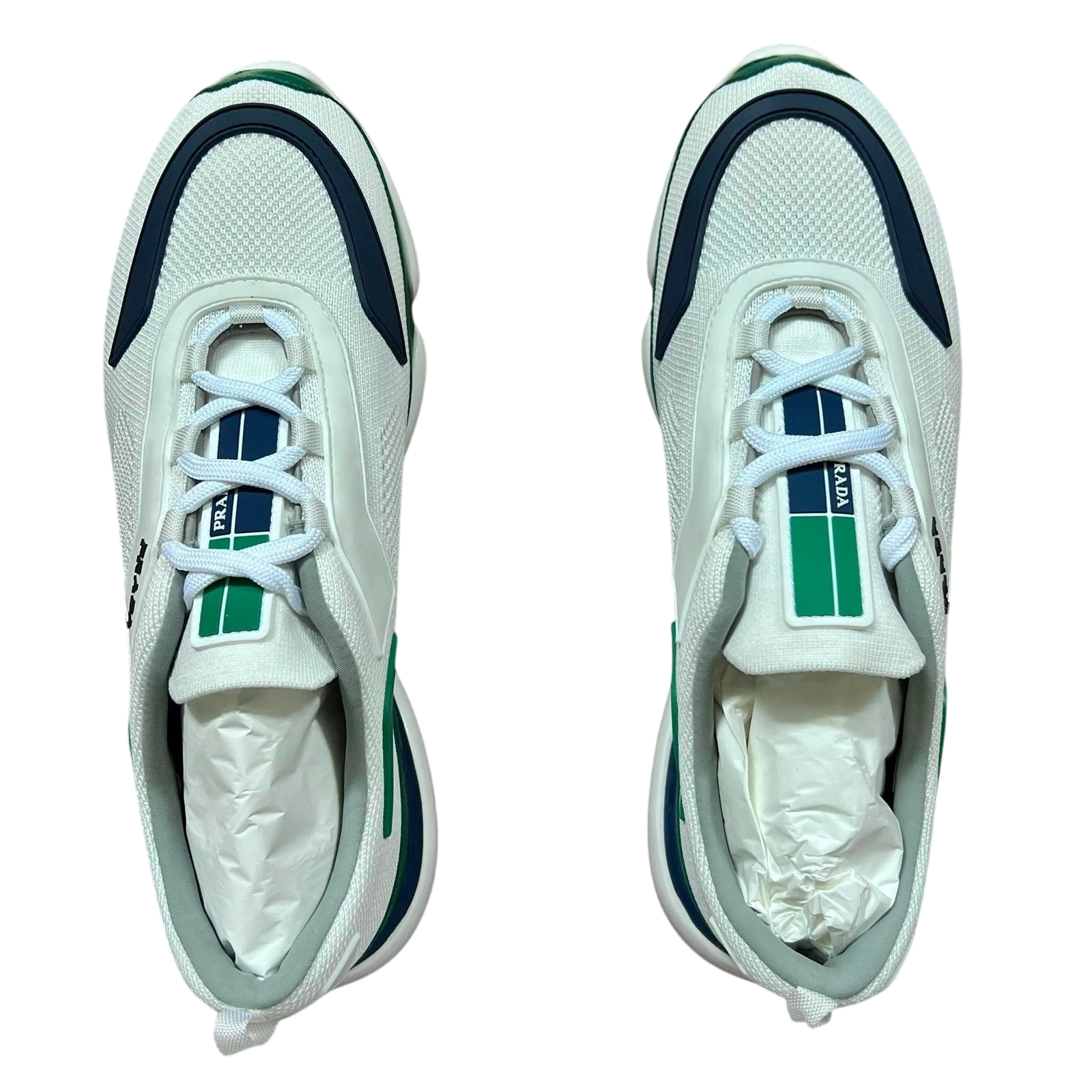 Prada Cloudbust Low Green / Navy / White