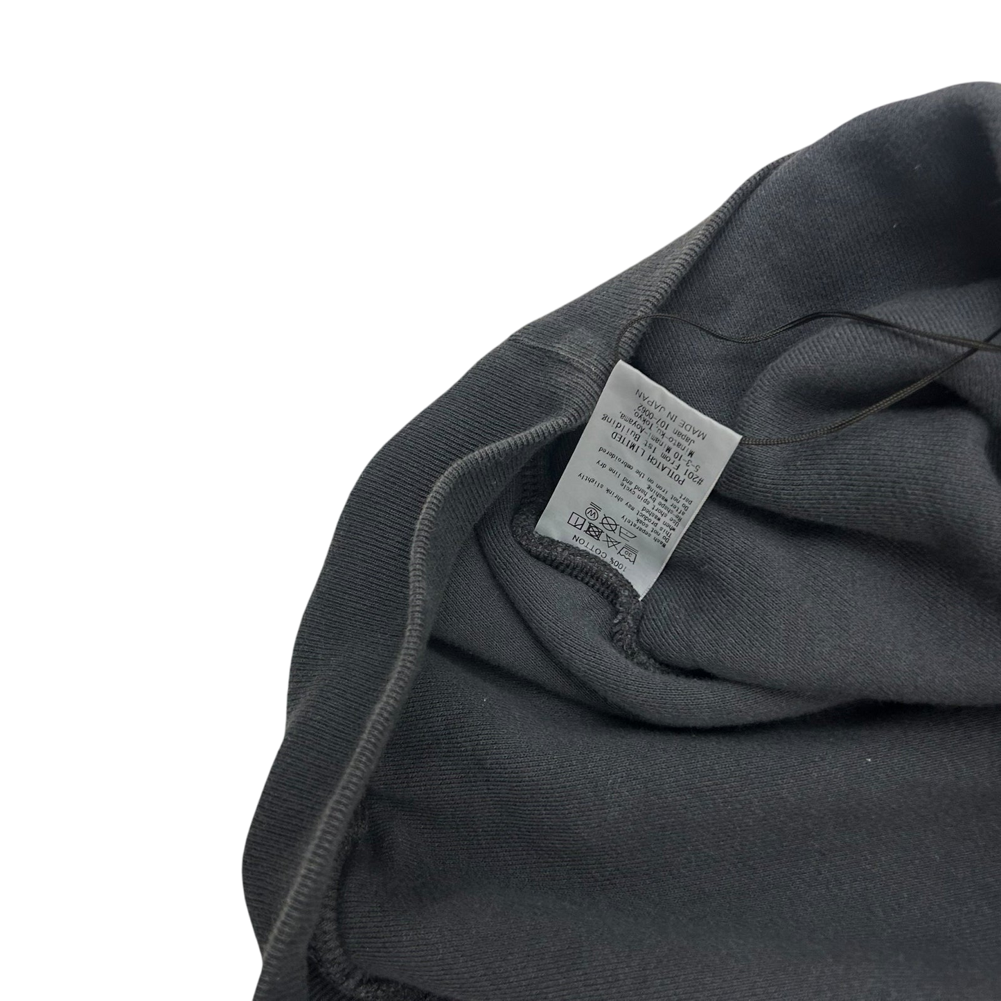 Cav Empt Overdyed Double Fleece Lined Crewneck Charcoal (Fits XL)