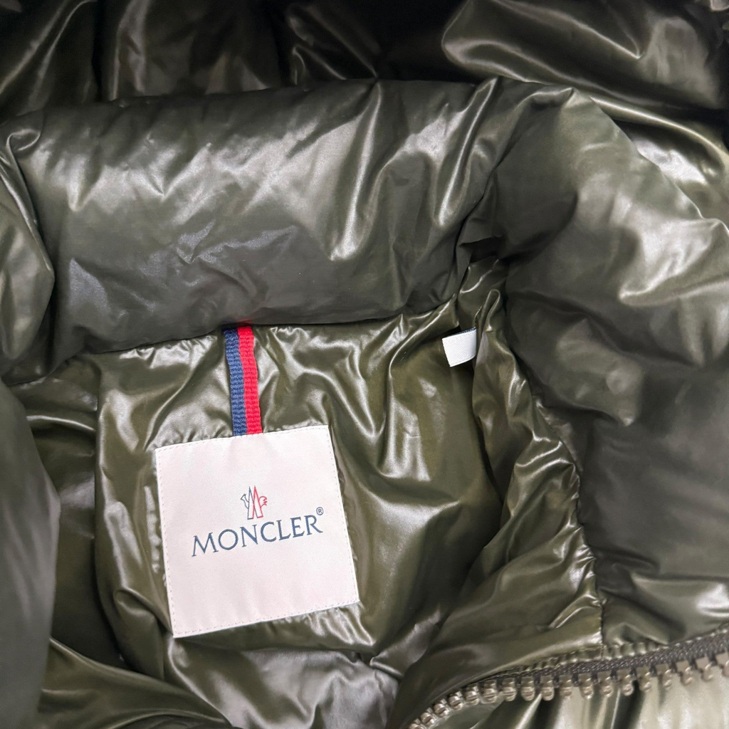 Moncler Maya Quilted Nylon Down Jacket Olive Green (Fits M-L)