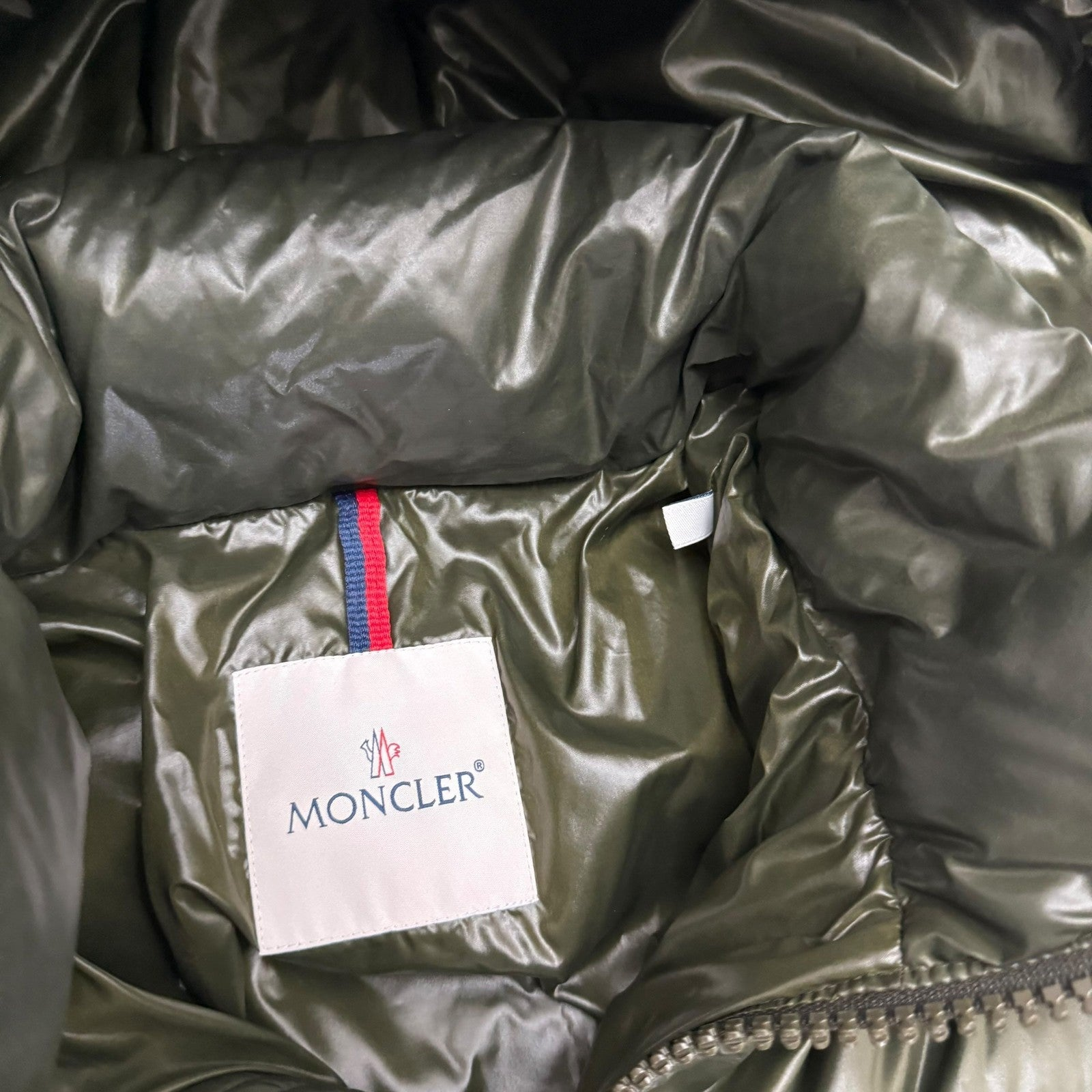 Moncler Maya Quilted Nylon Down Jacket Olive Green (Fits M-L)
