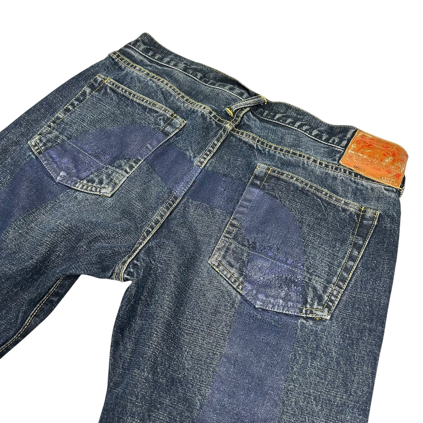 Vintage Evisu Navy Daicock Logo (Size 34")