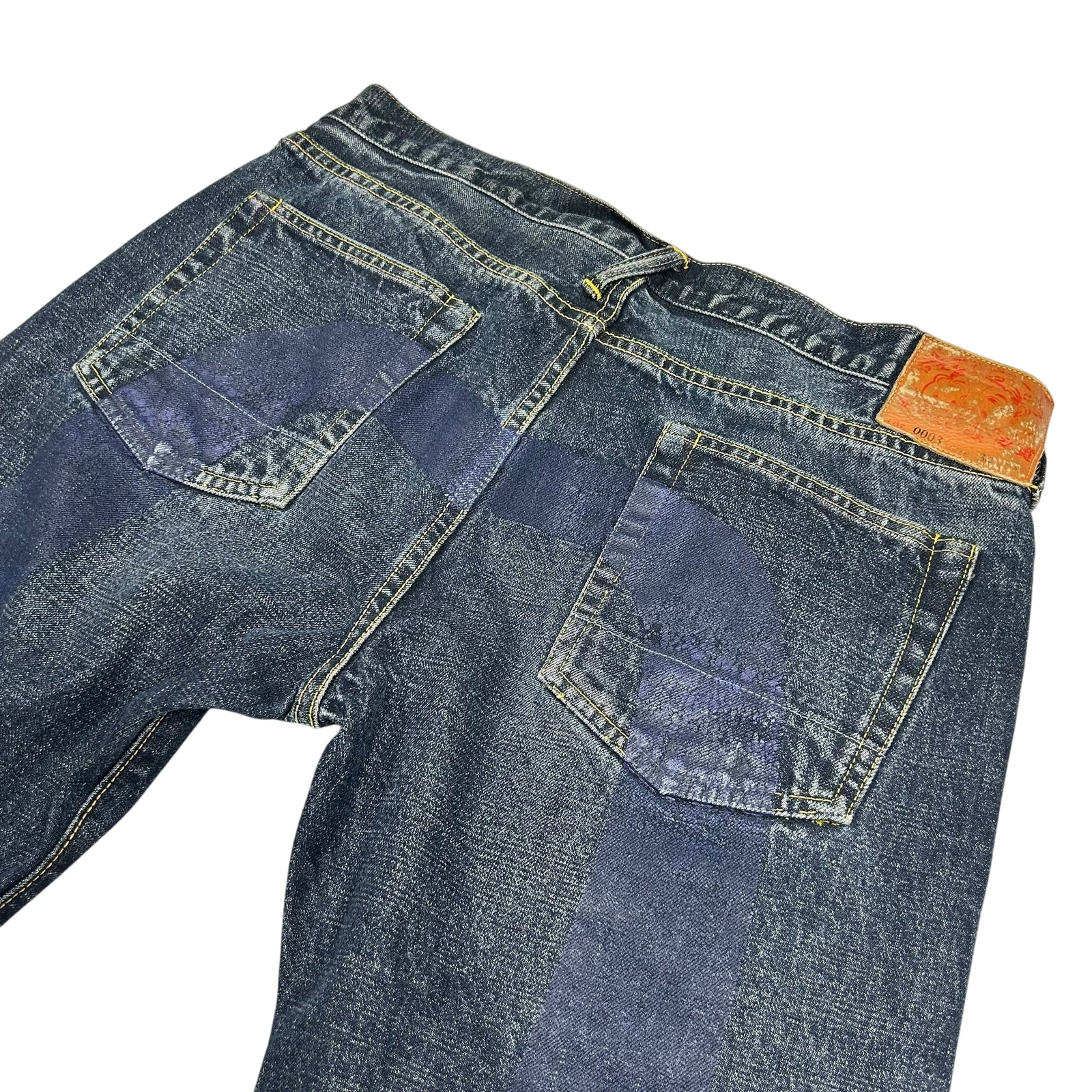 Vintage Evisu Navy Daicock Logo (Size 34")