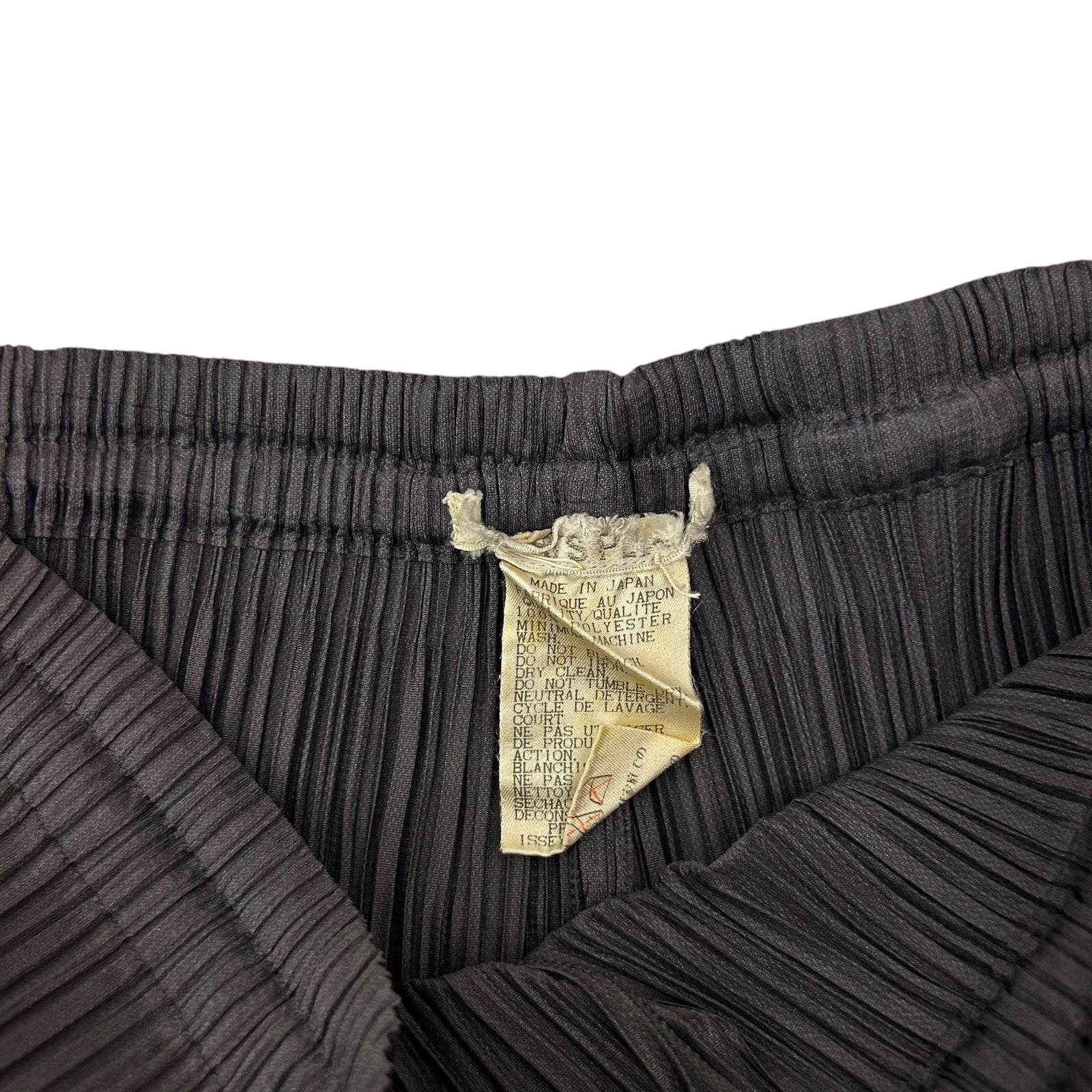 Vintage Issey Miyake Pleats Please Straight Leg Pants Charcoal (Fits 30”)