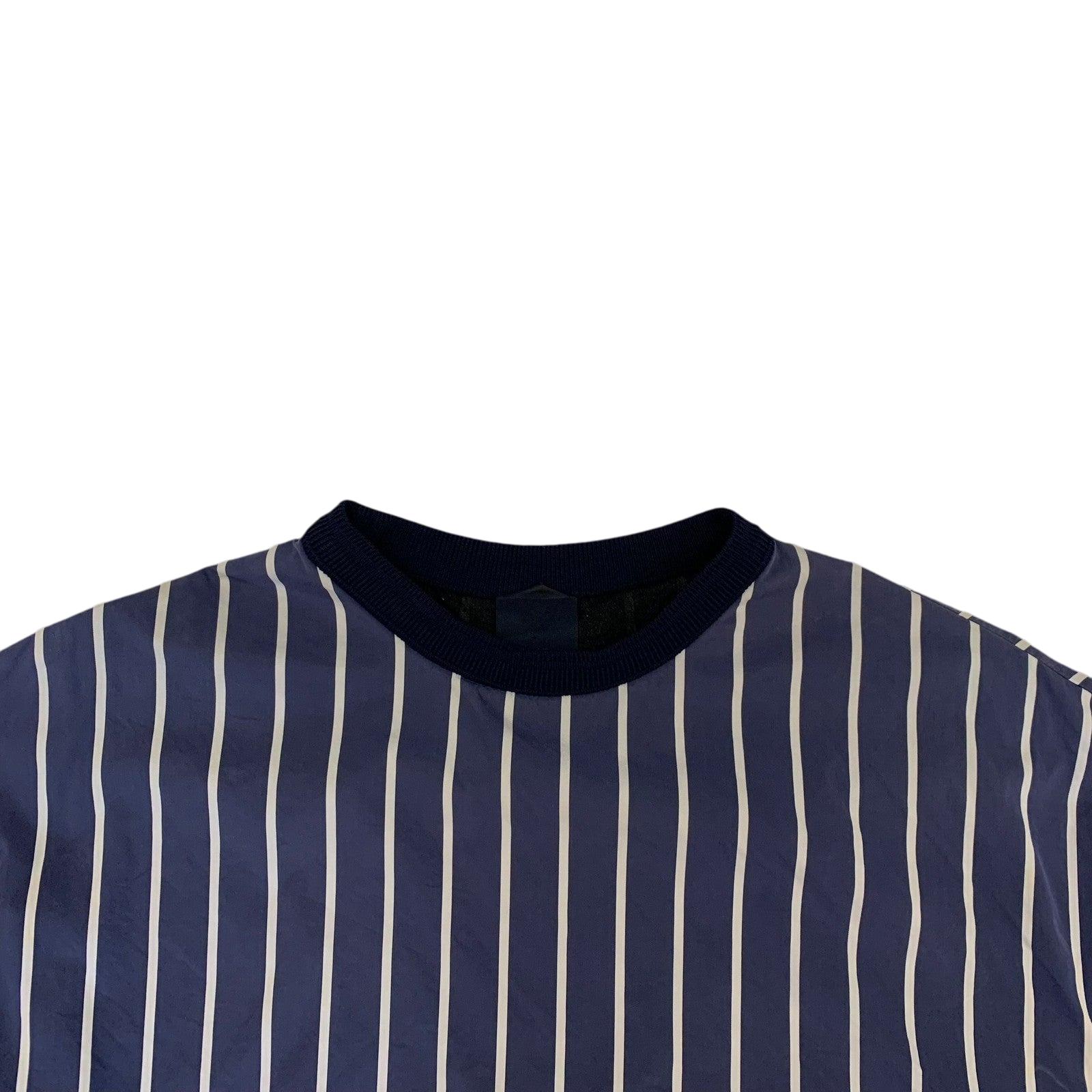 Juun.j Double-Layered Striped T-Shirt Navy/White (Fits XL)