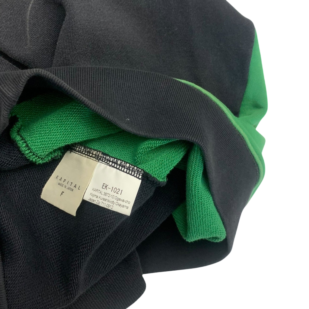 Kapital 2 Tone Remake Oversized Bone Sweatshirt (Free size)