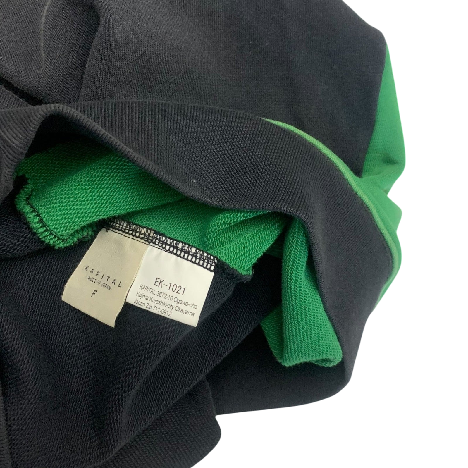 Kapital 2 Tone Remake Oversized Bone Sweatshirt (Free size)