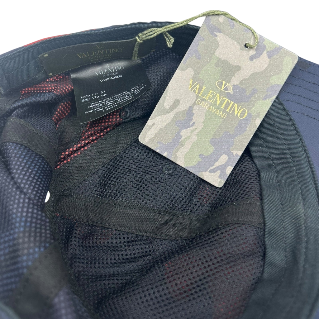 Valentino Garavani Camouflage-Print Shell Baseball Cap