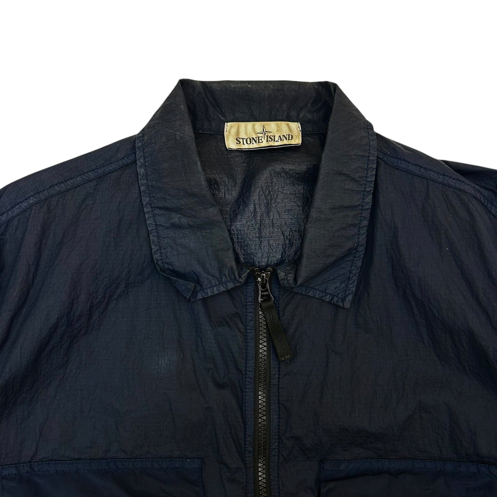 Stone Island Nylon Metal Overshirt Navy (Fits L/XL)