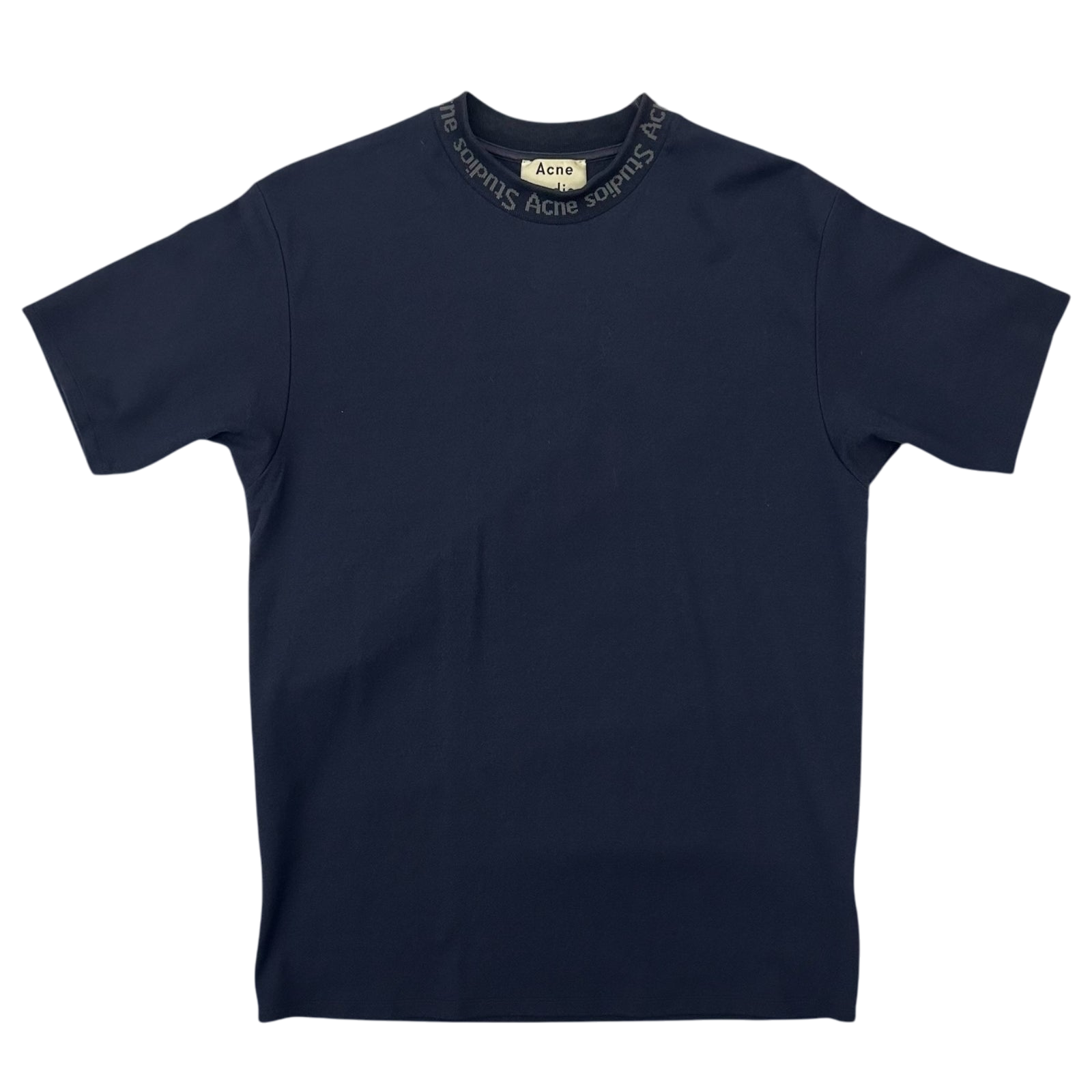 Acne Studios Jacquard Logo T-Shirt Navy (Fits M-L)