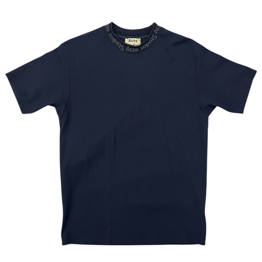 Acne Studios Jacquard Logo T-Shirt Navy (Fits M-L)