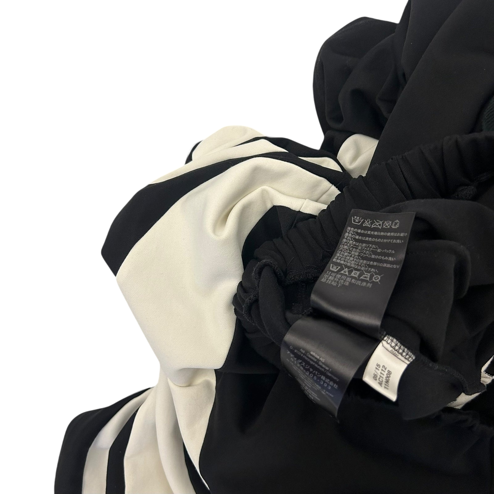 Y-3 Adidas Cotton Oversized Skirt Black/White (Fits M-L)