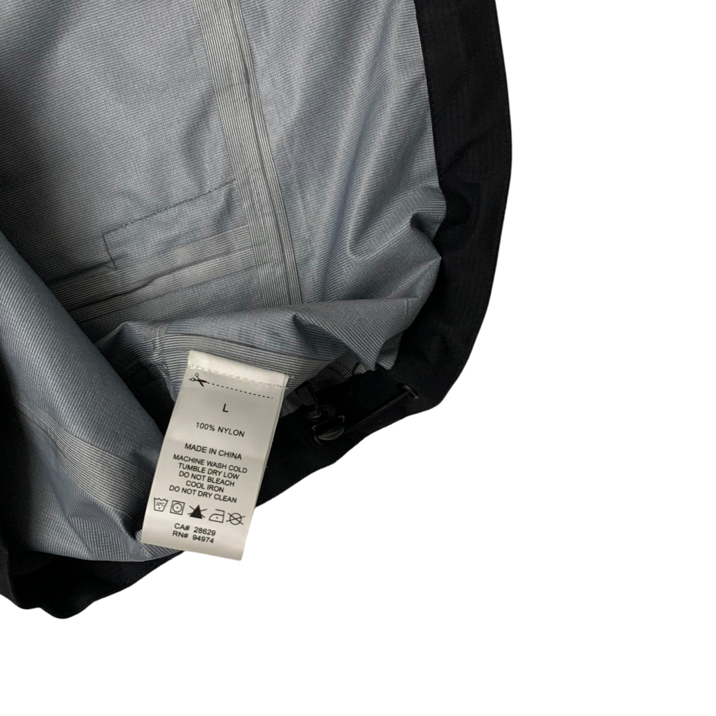 Stussy AW20 Taped Seam Nylon Rain Jacket Black/Grey (Fits L-XL)