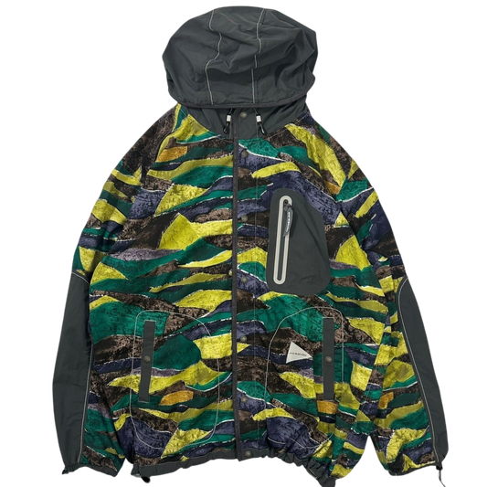 And Wander Printed Vent Hooded Jacket (Fits L/XL)