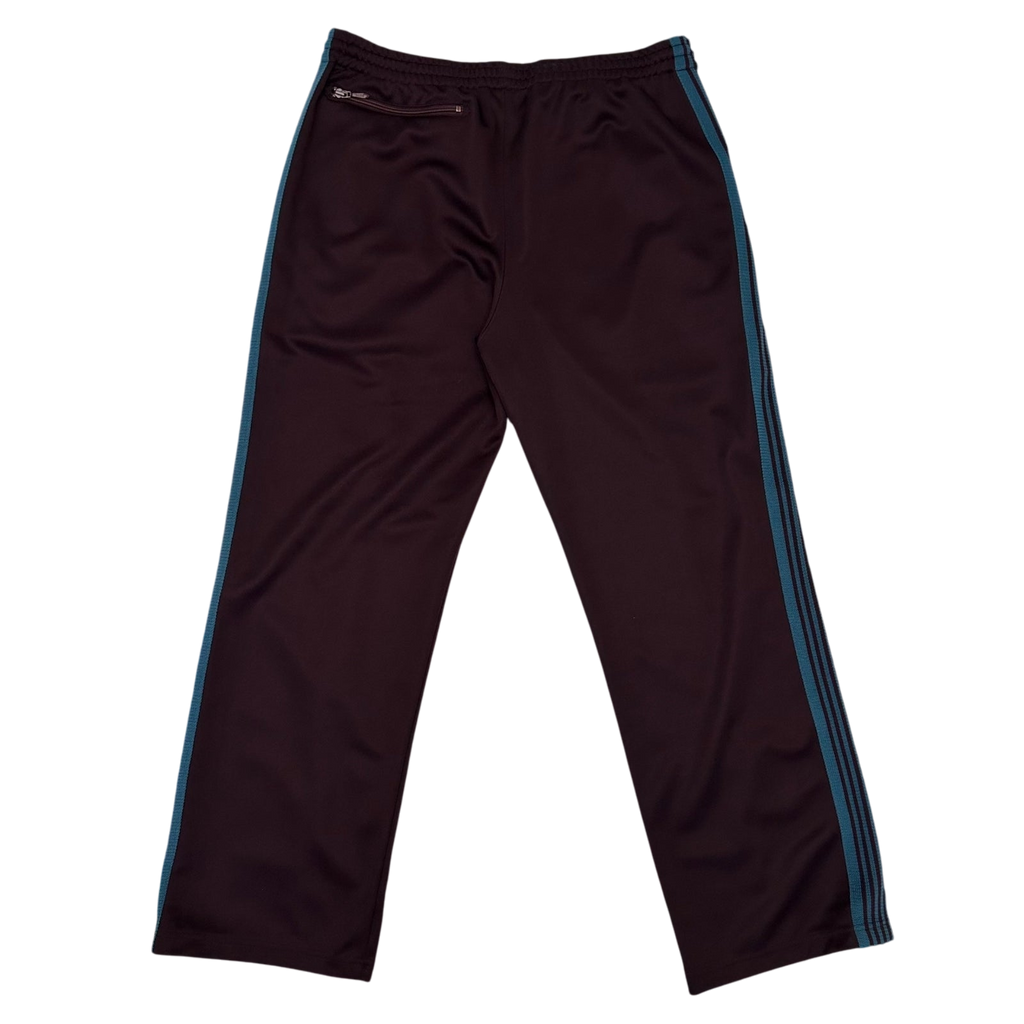 Needles Poly Smooth Track Pants Burgundy/Turquoise (Size L)