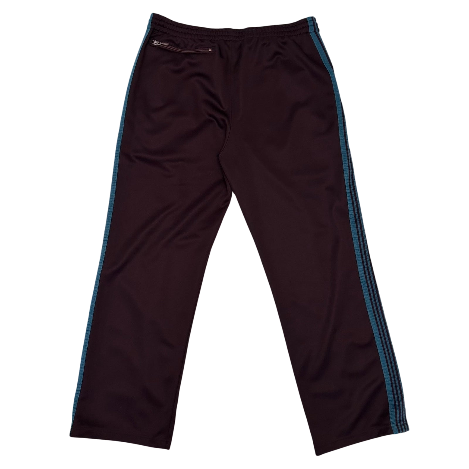 Needles Poly Smooth Track Pants Burgundy/Turquoise (Size L)