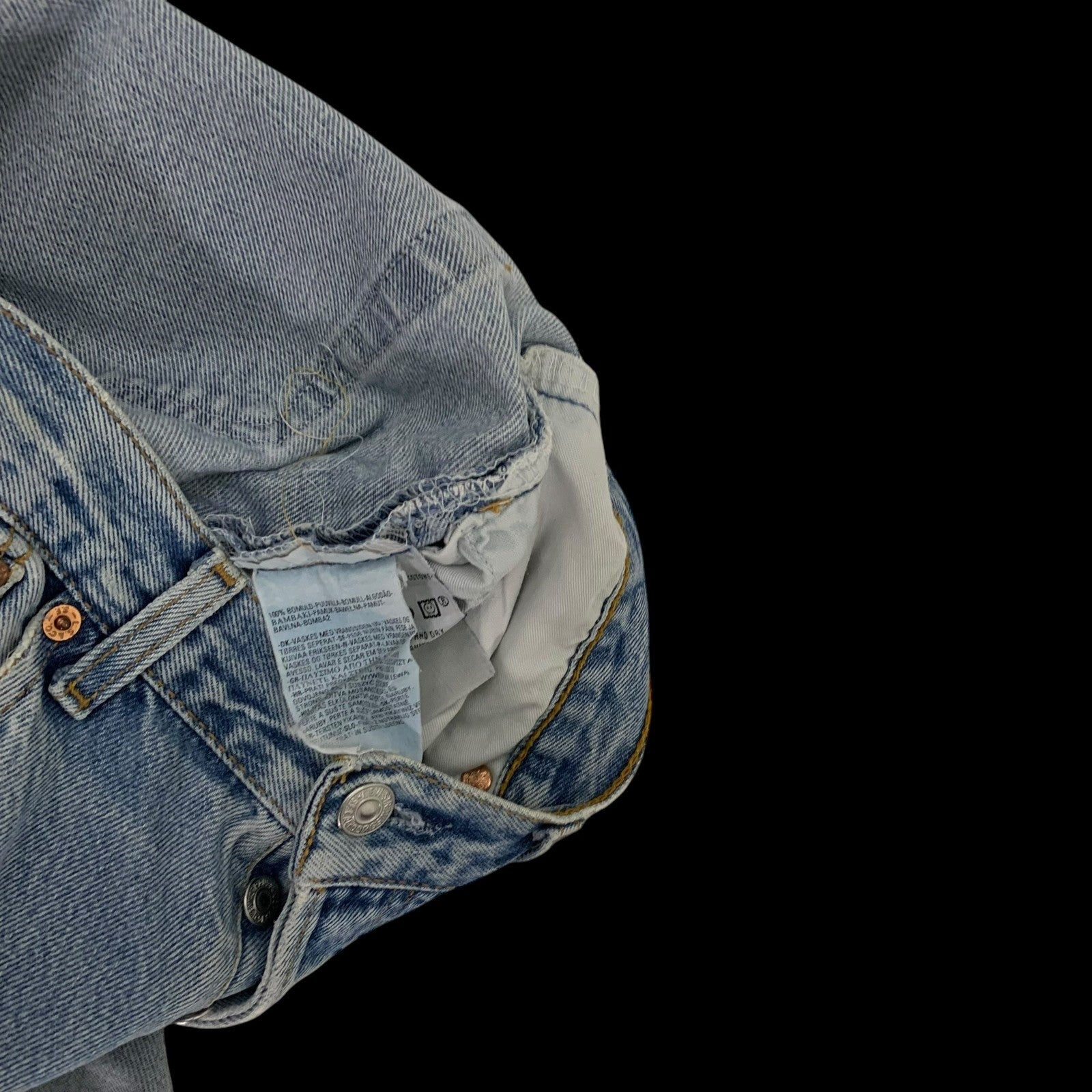 Levi’s Vintage Custom-Patchwork 501 Jeans (Size 32”)