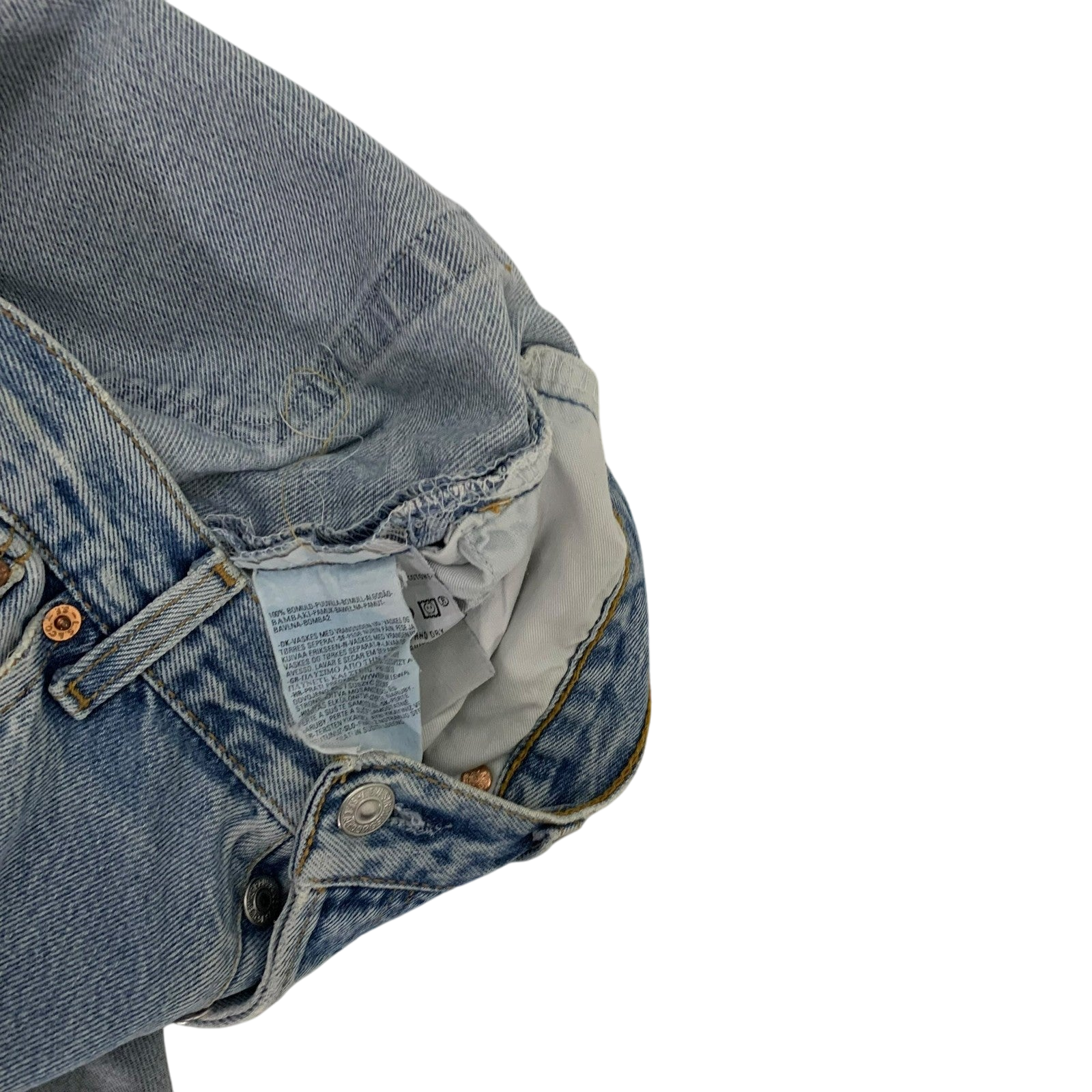 Levi’s Vintage Custom-Patchwork 501 Jeans (Size 32”)