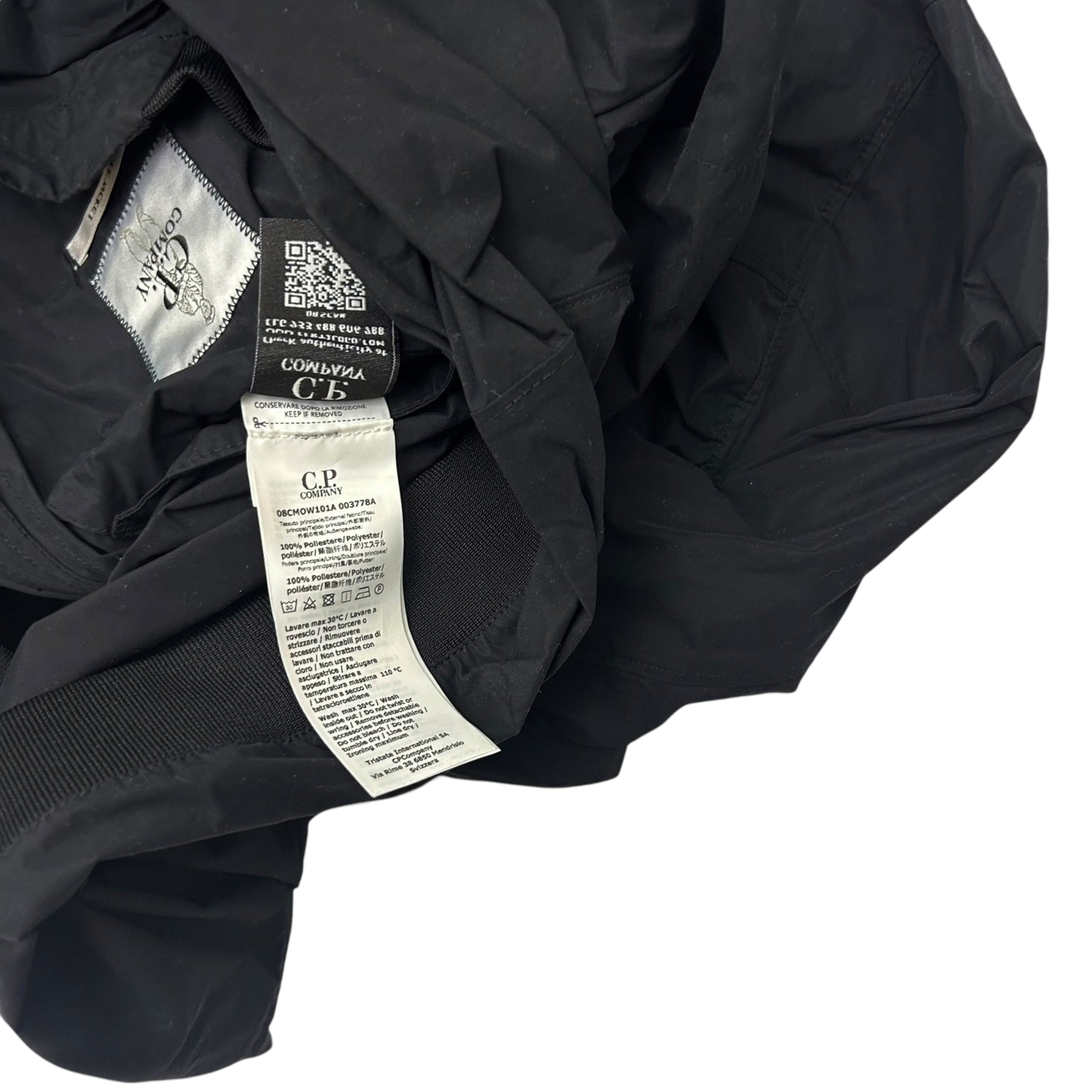 C.P. Company Memri Goggle Nylon Jacket Black (Fits L-XL)