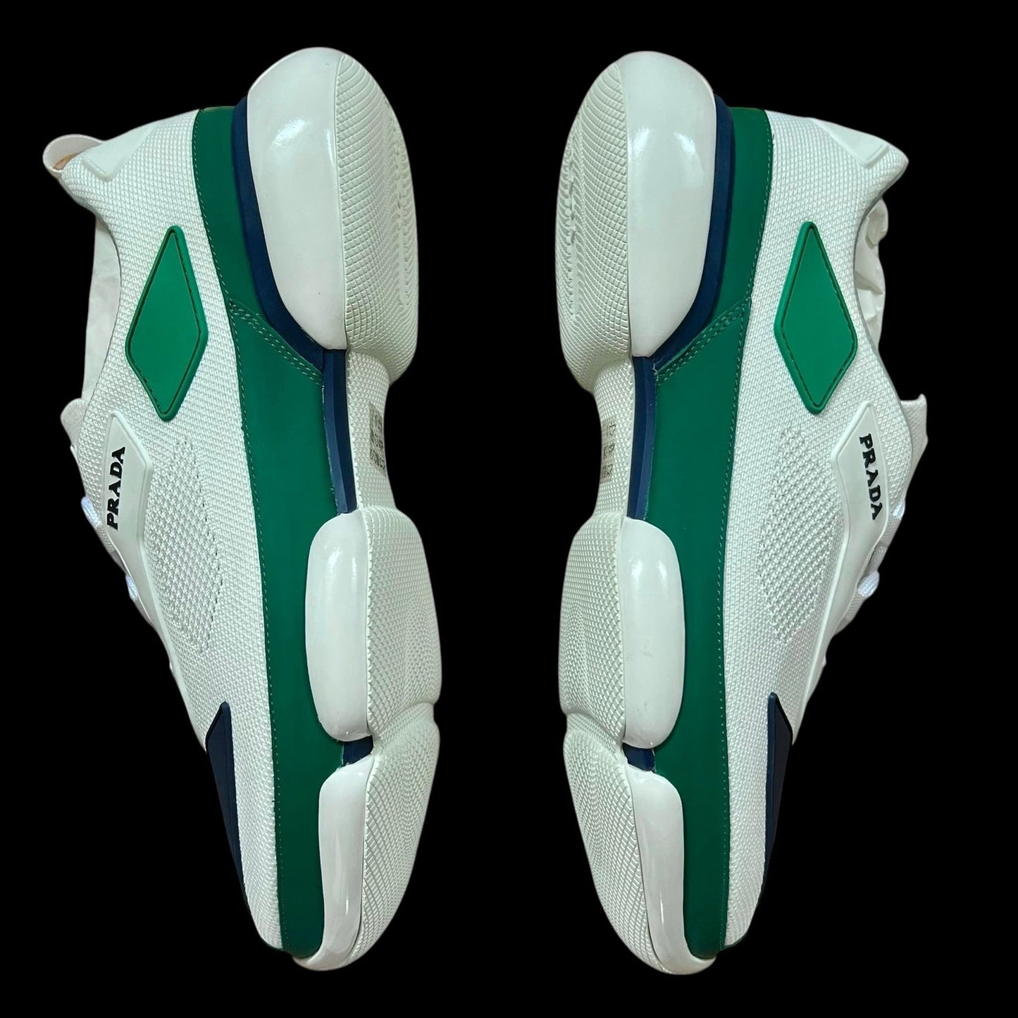 Prada Cloudbust Low Green / Navy / White