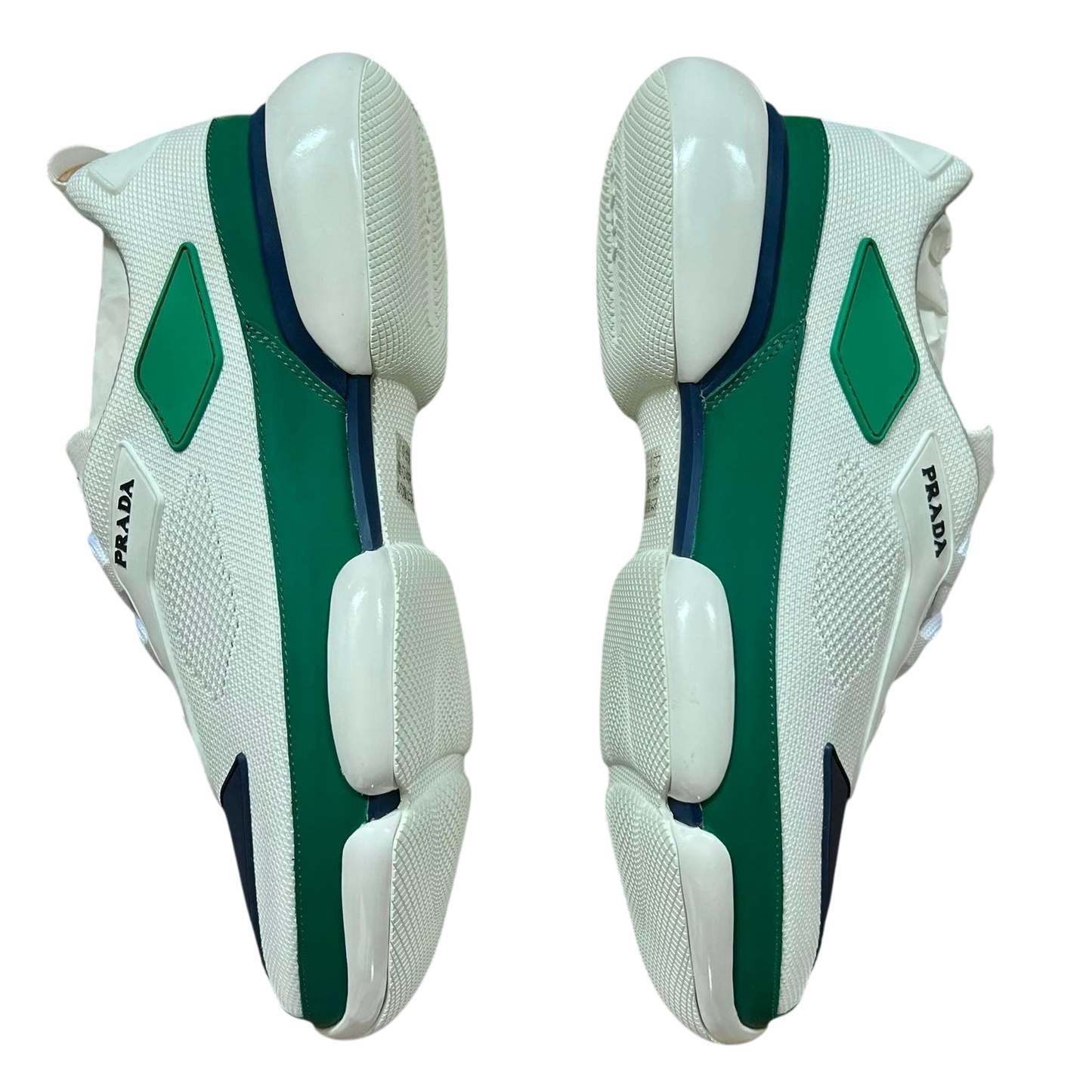 Prada Cloudbust Low Green / Navy / White