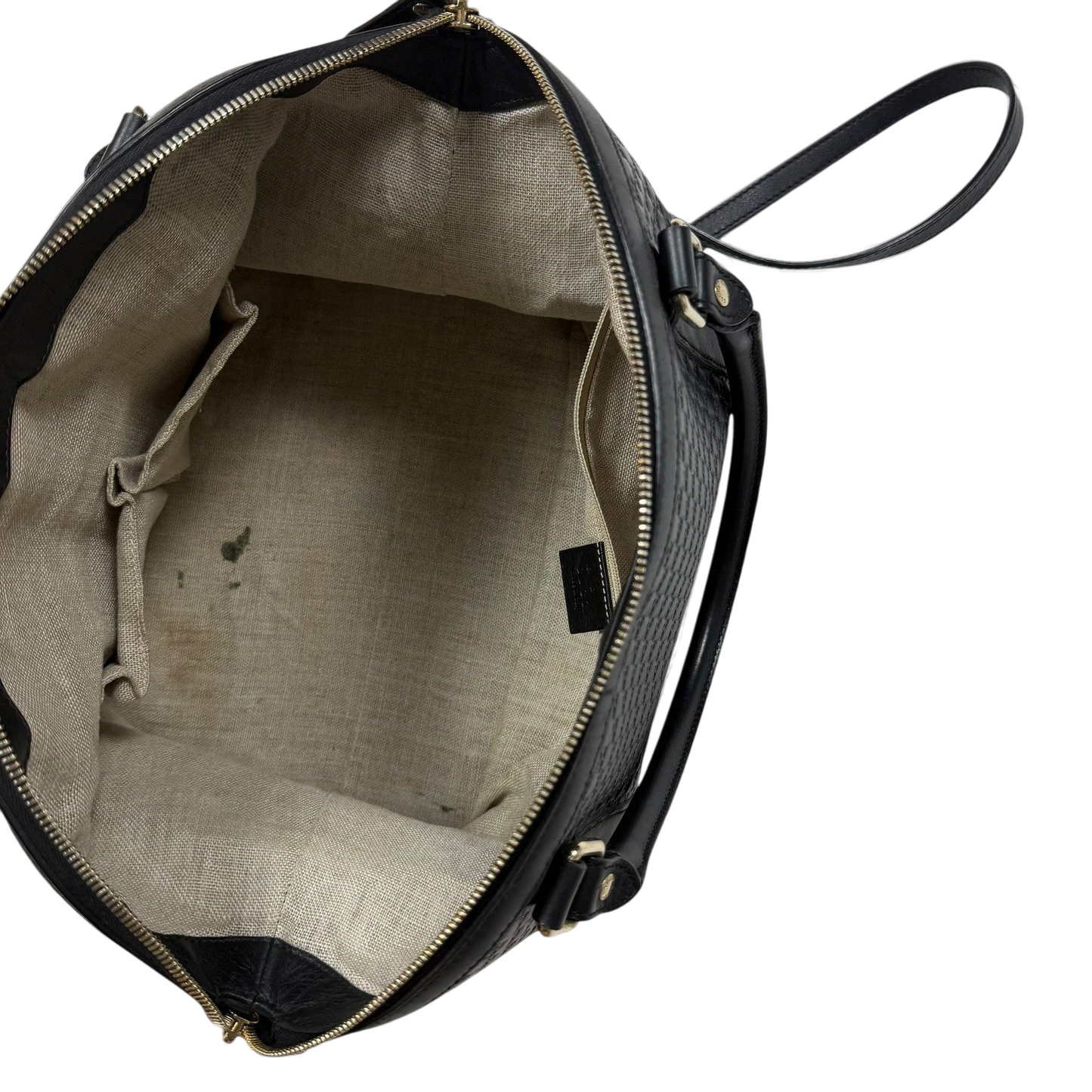 Gucci Microguccissima Large Dome Leather Bag Black