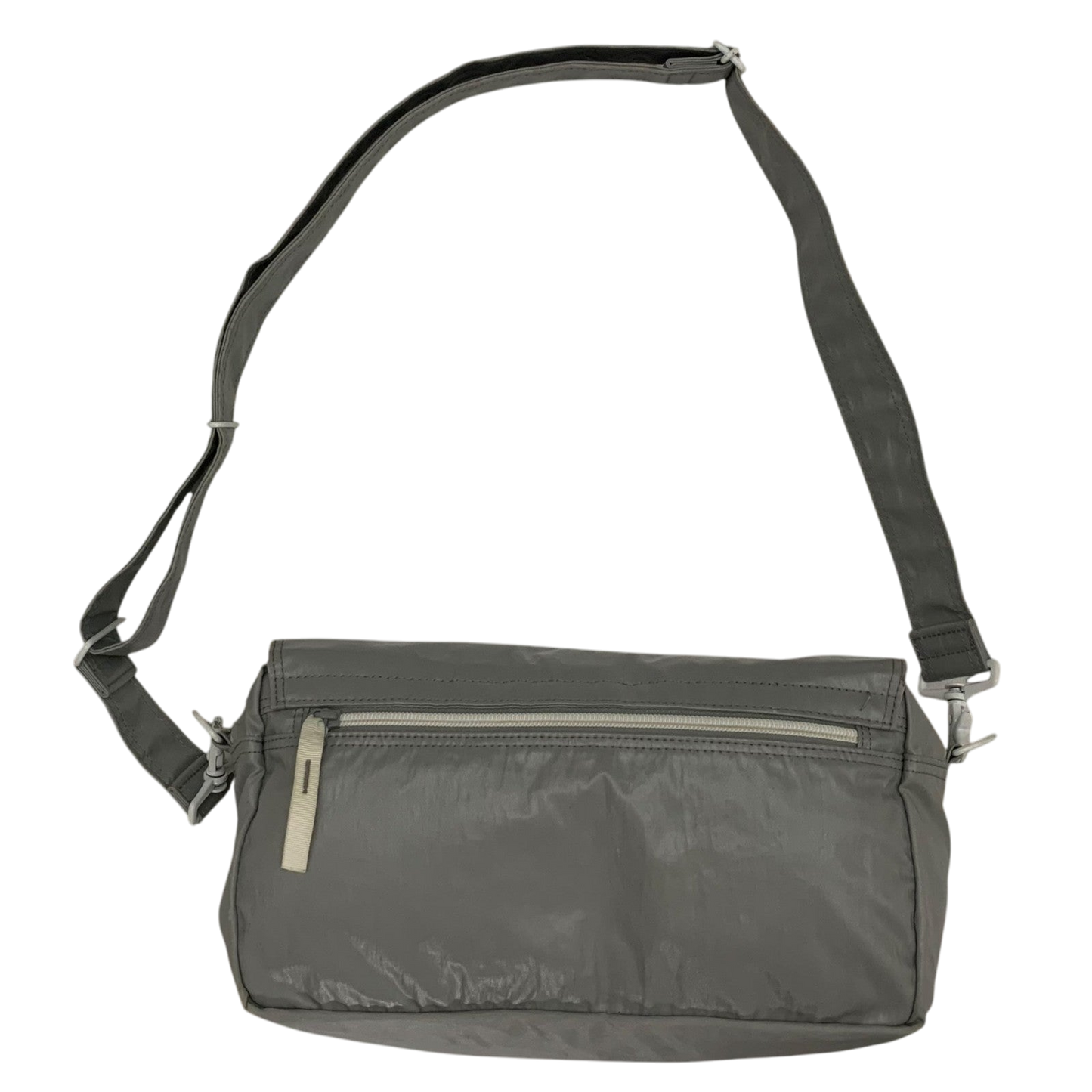 Porter Vintage Nylon Messenger Bag Metallic Silver