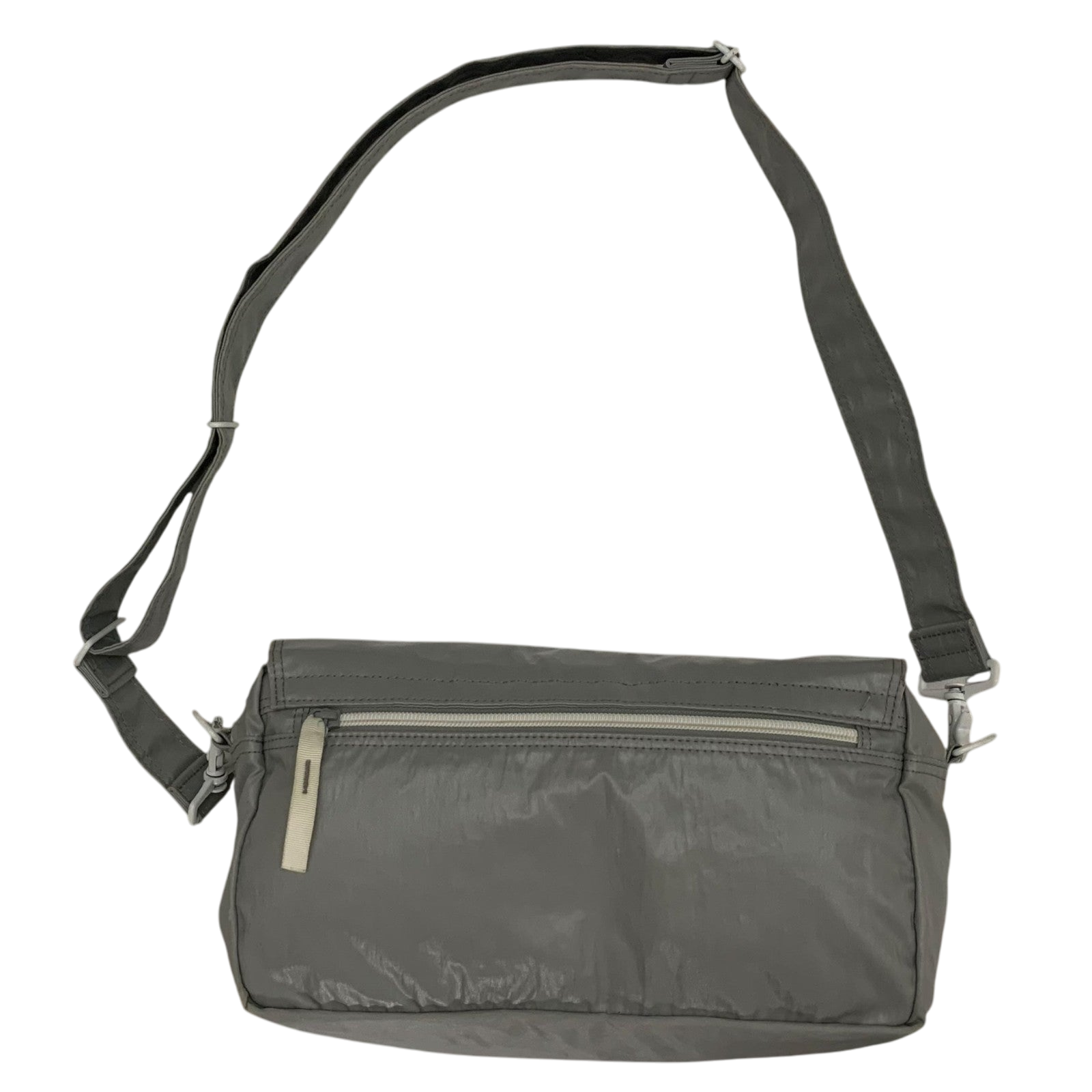 Porter Vintage Nylon Messenger Bag Metallic Silver