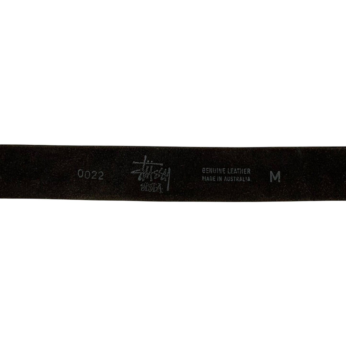 Stussy Vintage 90s Sista SS Logo Leather Belt Black (Made in Aus) (Size M)