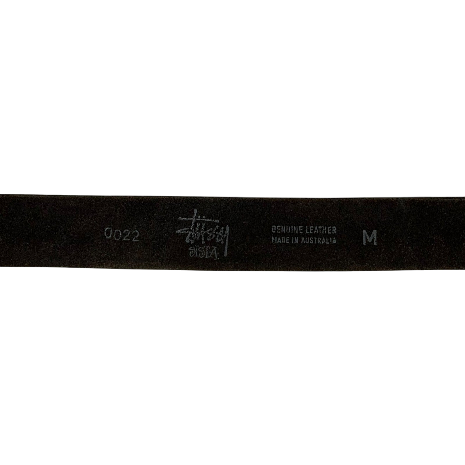 Stussy Vintage 90s Sista SS Logo Leather Belt Black (Made in Aus) (Size M)