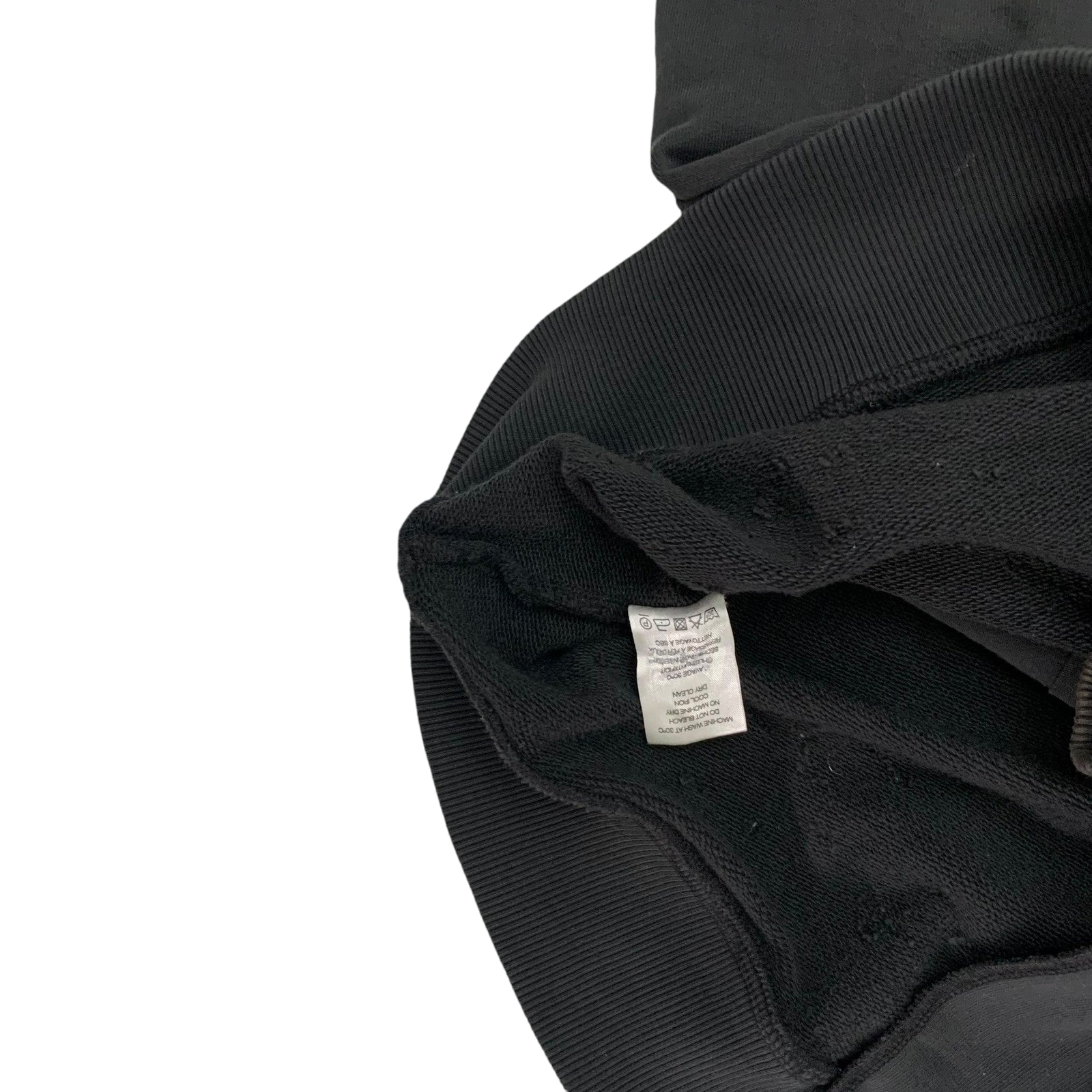 IRO Laslo Distressed Zip Up Hoodie Black (Fits L-XL)