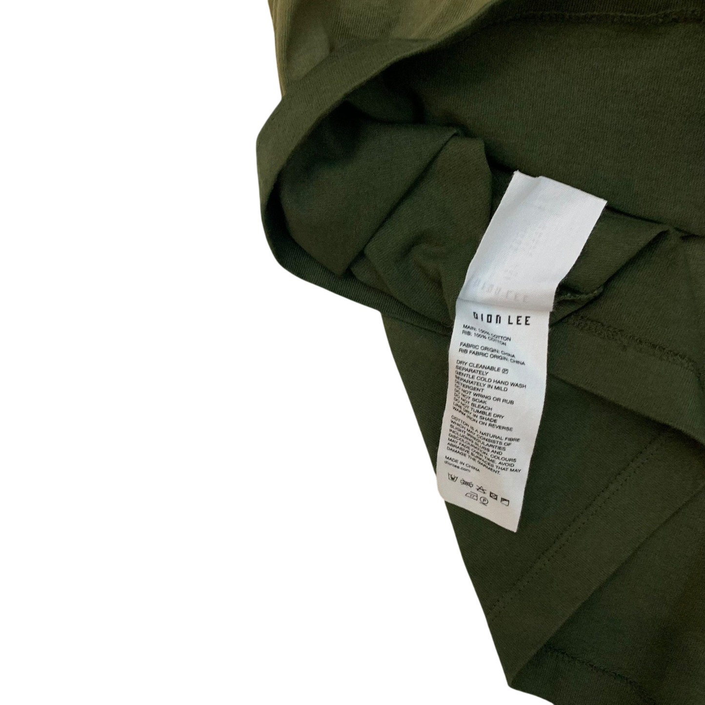 Dion Lee Sunfade T-shirt Khaki (Size XL womens/ M-L mens)