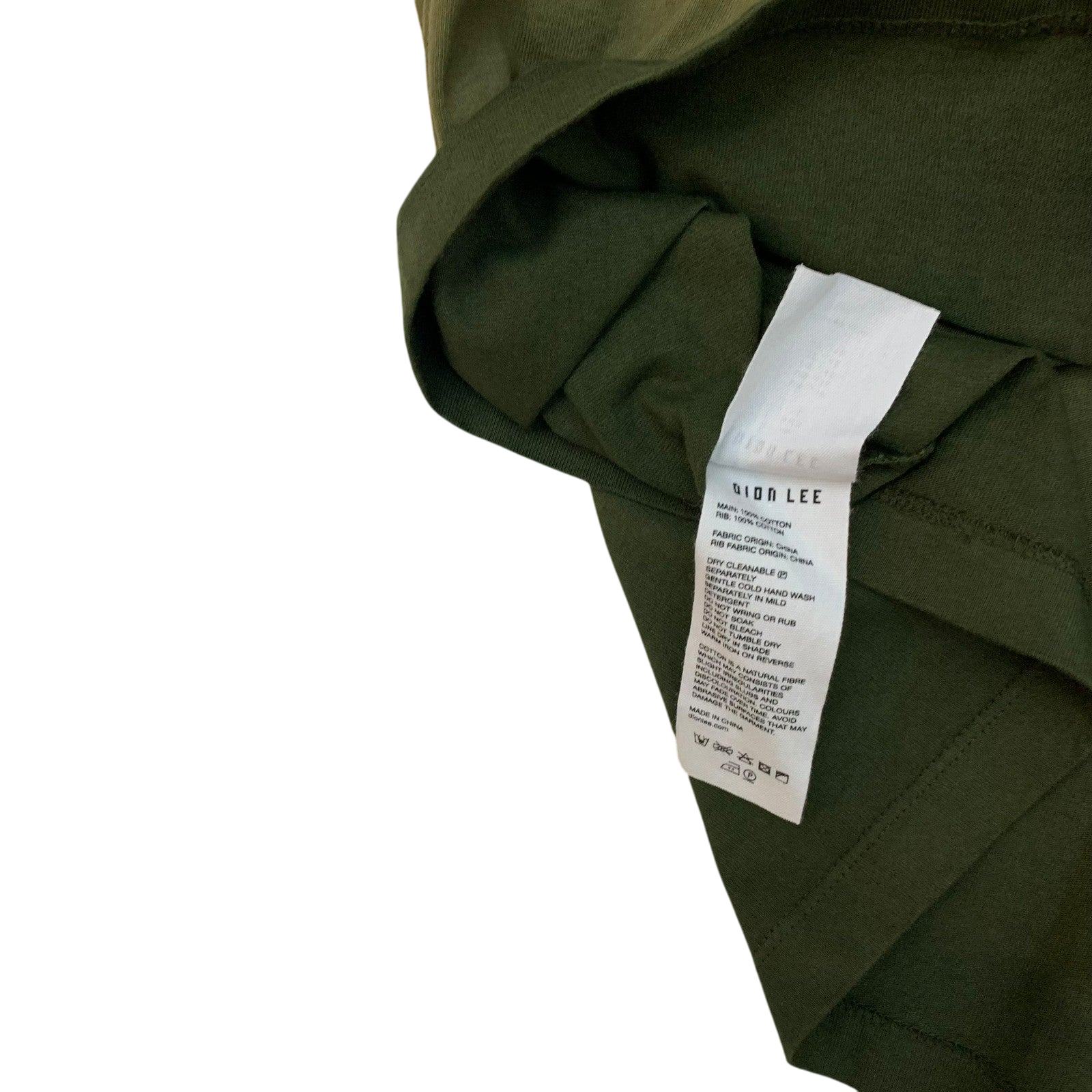 Dion Lee Sunfade T-shirt Khaki (Size XL womens/ M-L mens)