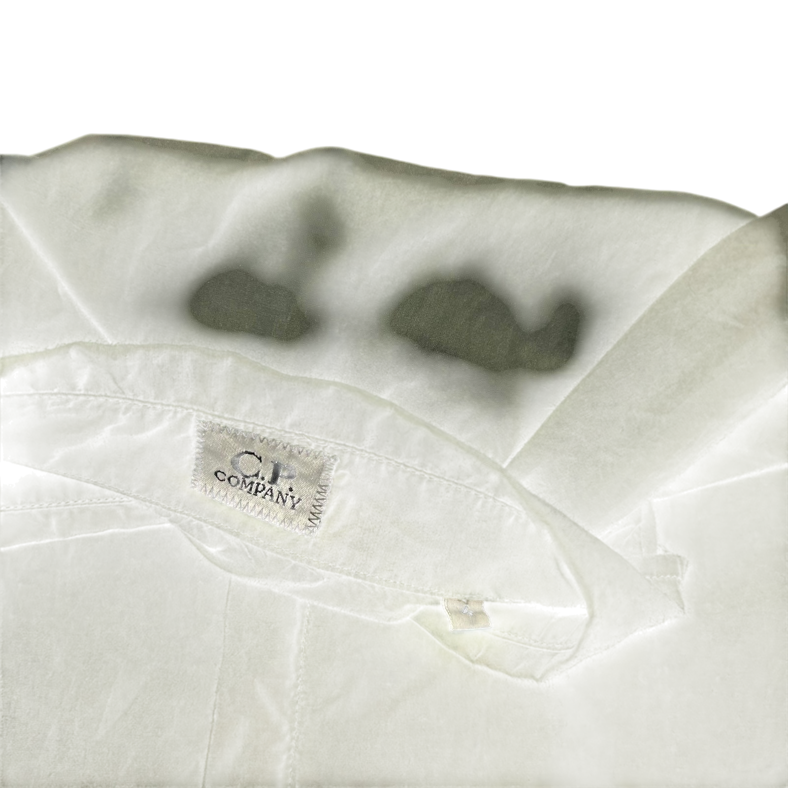 C.P. Company Ripstop Zip-Up Short Sleeve Shirt Khaki Green (Fits L)