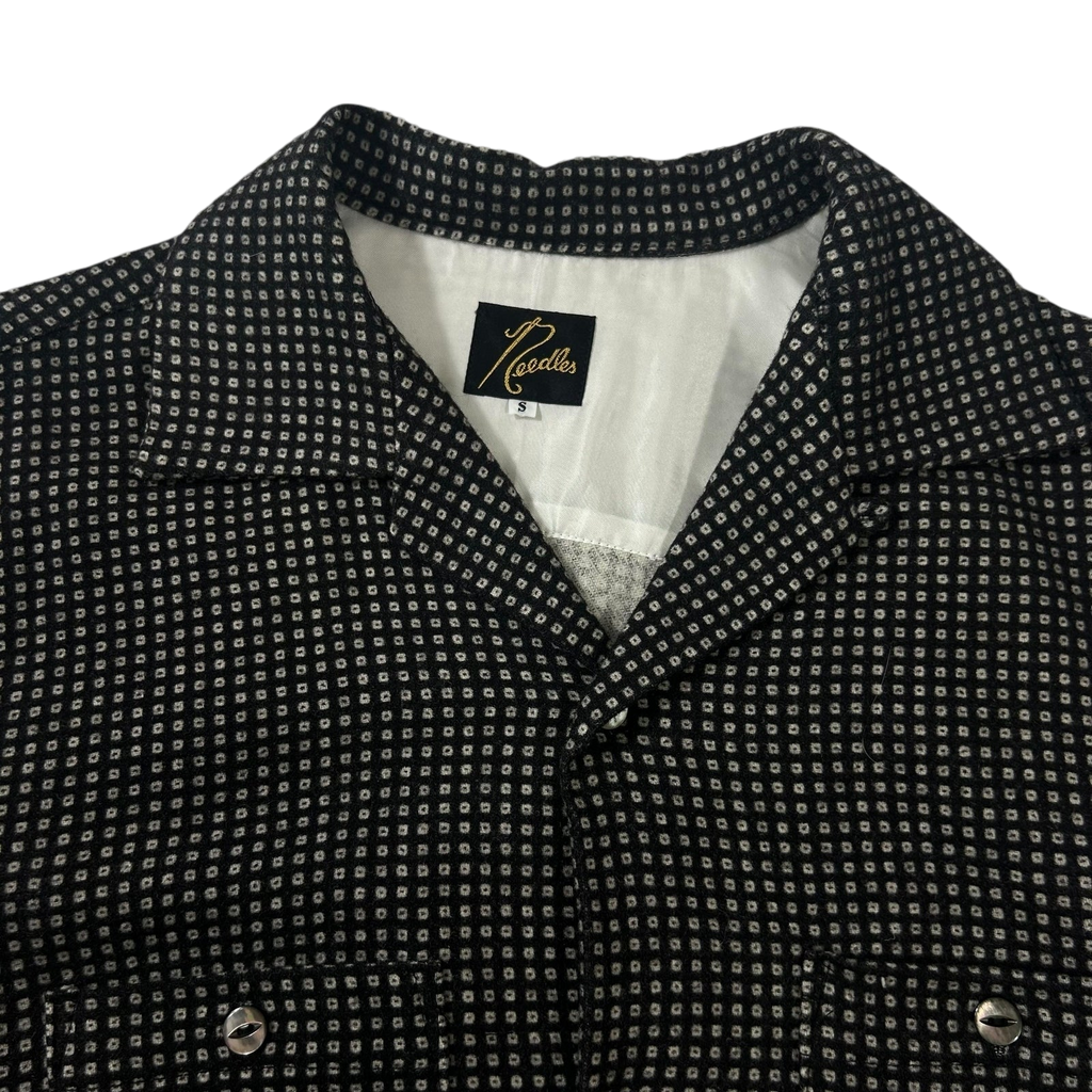 Needles Raw Hem Wool Button-Up Shirt (Fits M)