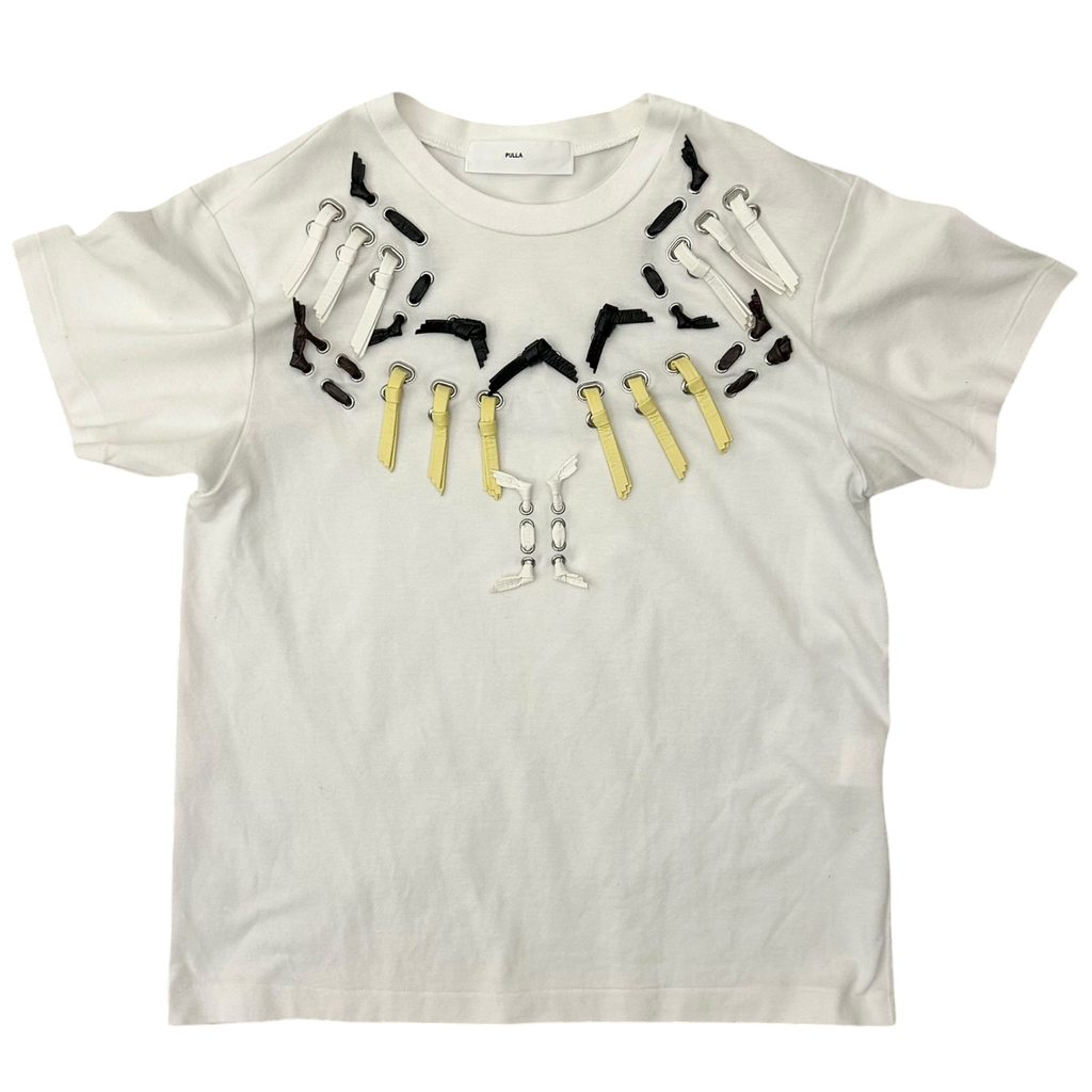 Toga Pulla Ribbon T-Shirt White (Fits S-M Womens)