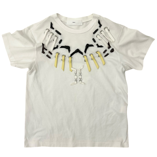 Toga Pulla Ribbon T-Shirt White (Fits S-M Womens)