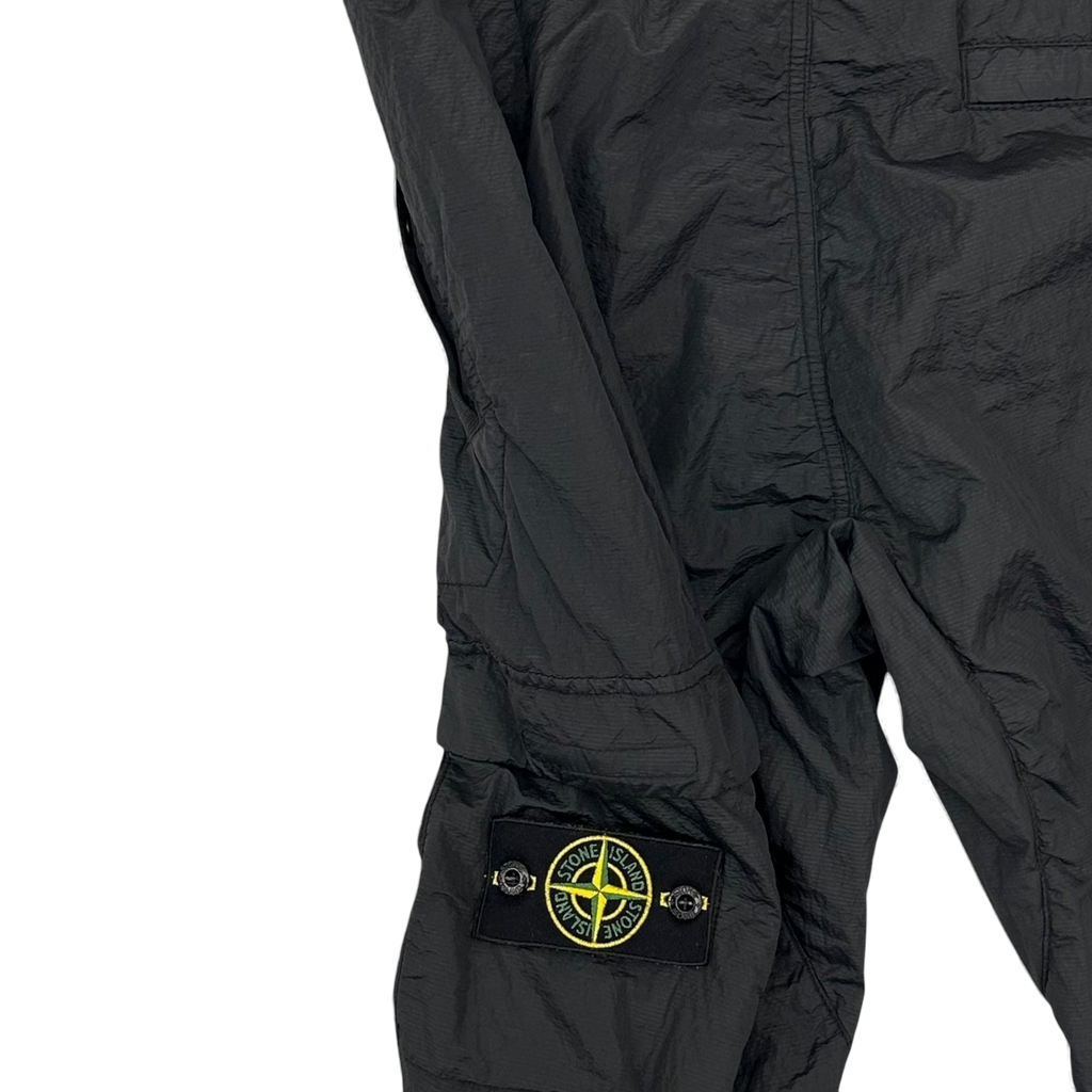 Stone Island Type RE Metal Nylon Cargo Pants Black (Size 34")