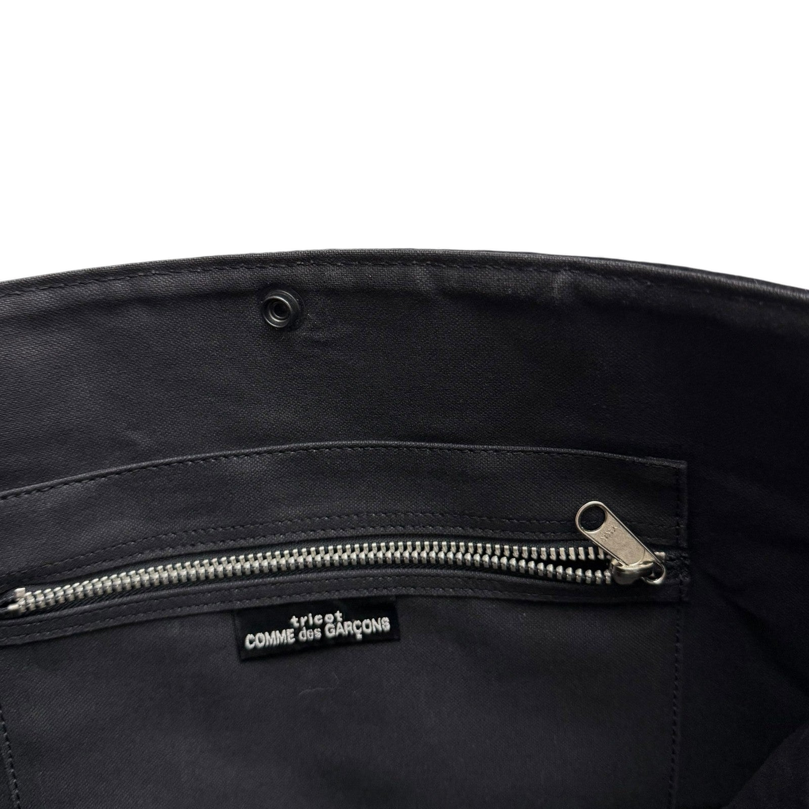 Comme Des Garçons Tricot Wool Blend Tote Bag Black/Green