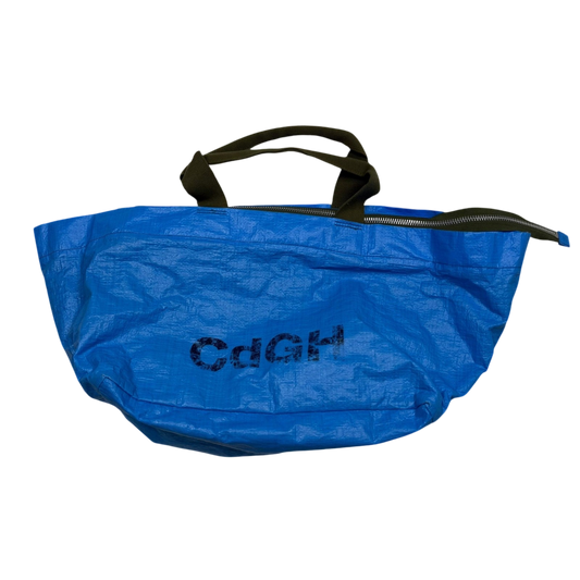 Comme des Garçons Homme Oversized Logo Tote Bag Blue