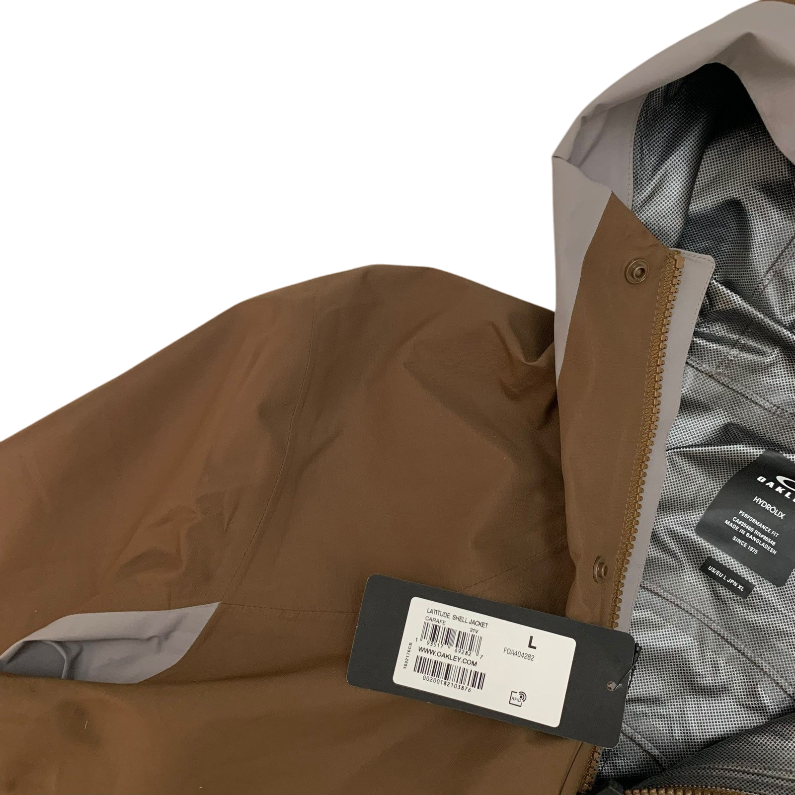 Oakley Latitude Shell Jacket Brown/Grey (Size L)