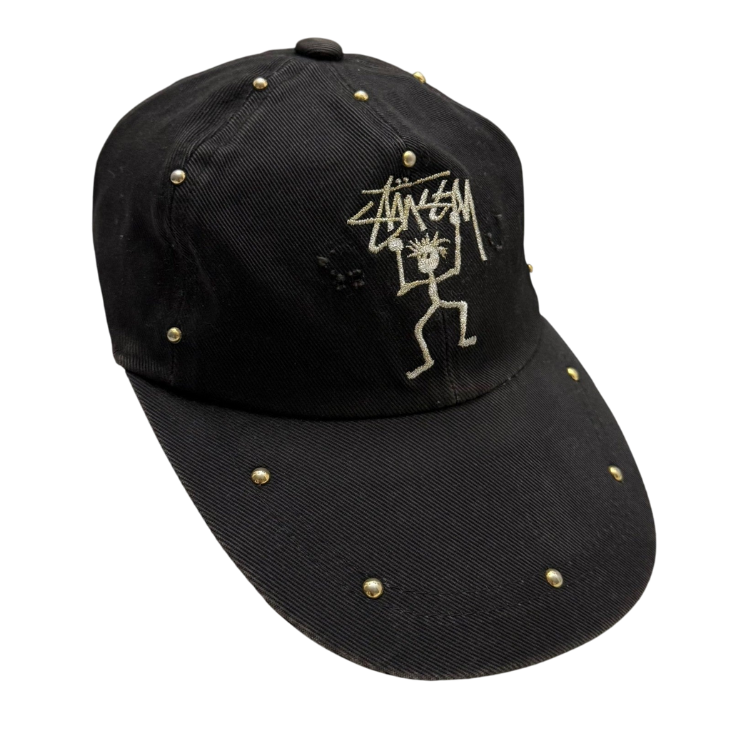 Stussy Vintage 90s Custom-Studded Cap Black