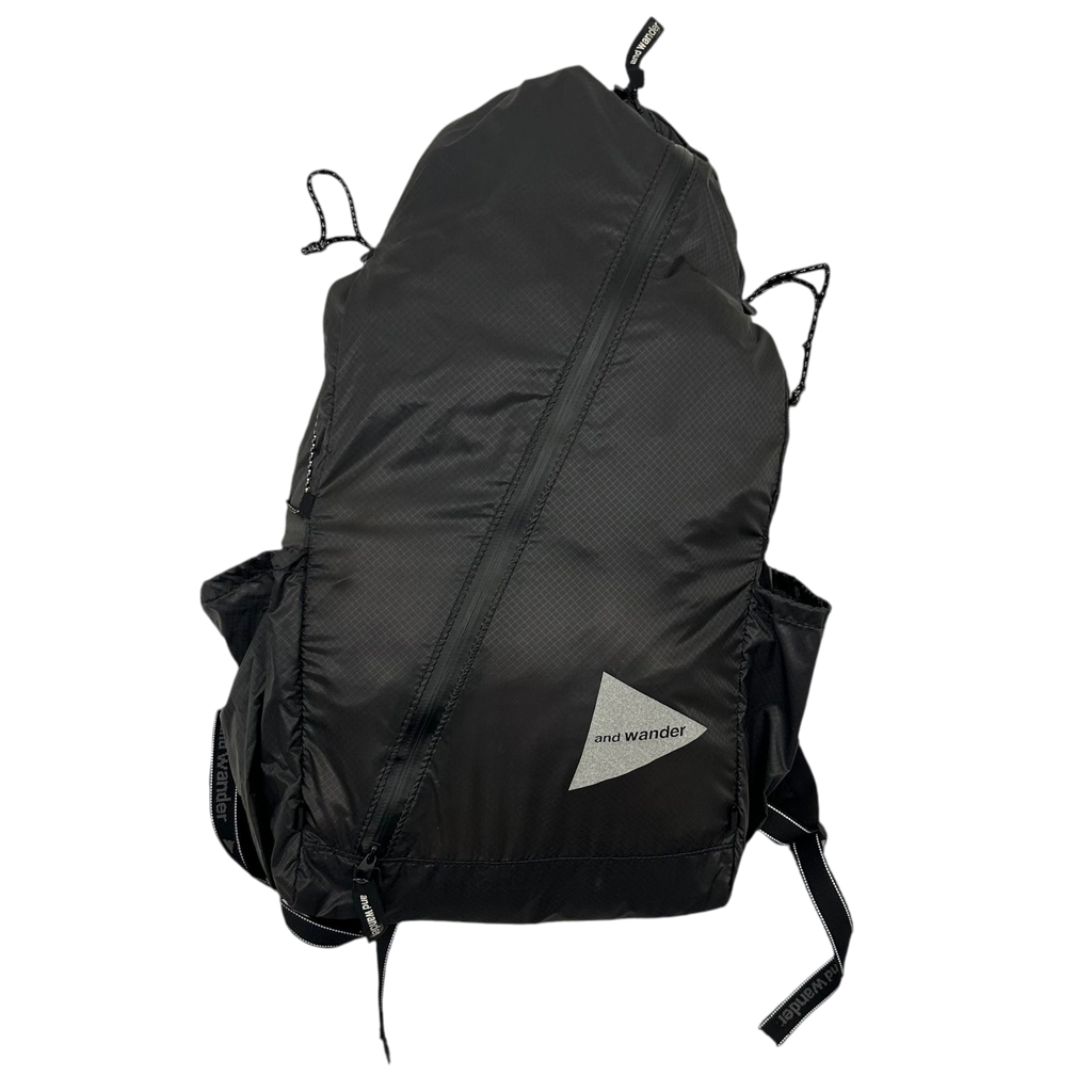 And Wander SIL Diagonal Zip Back Pack Black