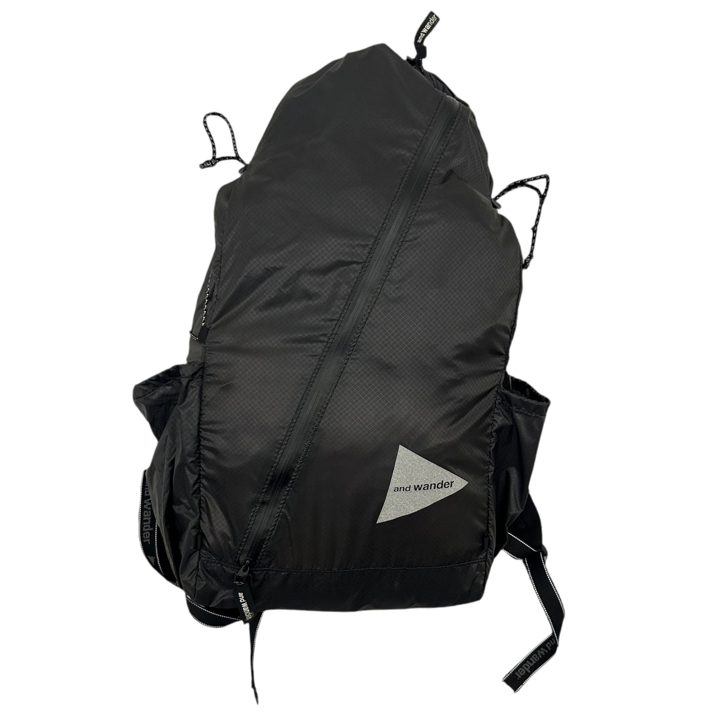 And Wander SIL Diagonal Zip Back Pack Black