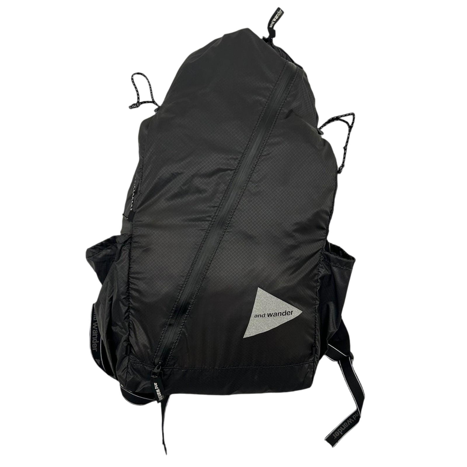 And Wander SIL Diagonal Zip Back Pack Black